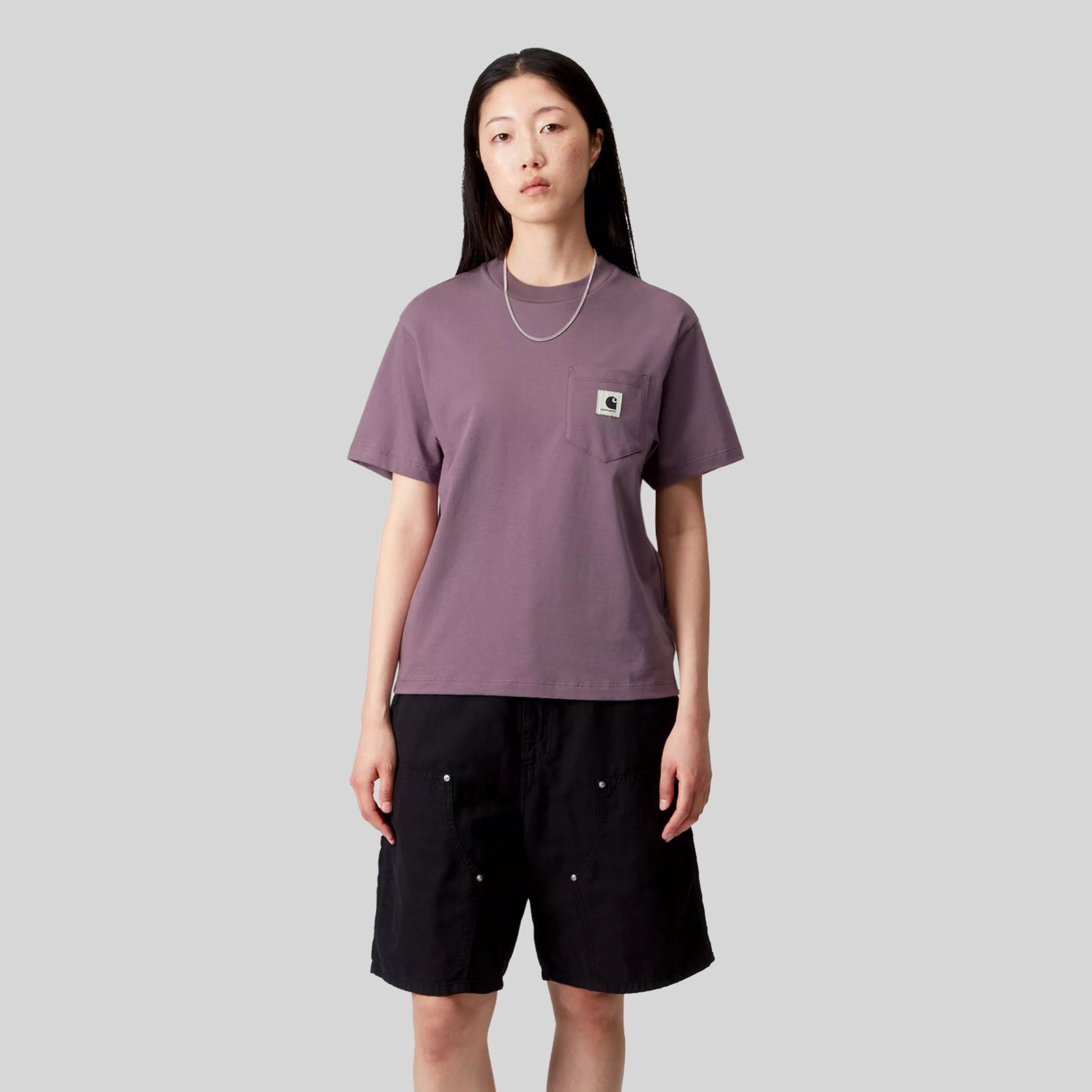 Carhartt Wip T-shirt W' S/s Pocket Lilla Donna - 3