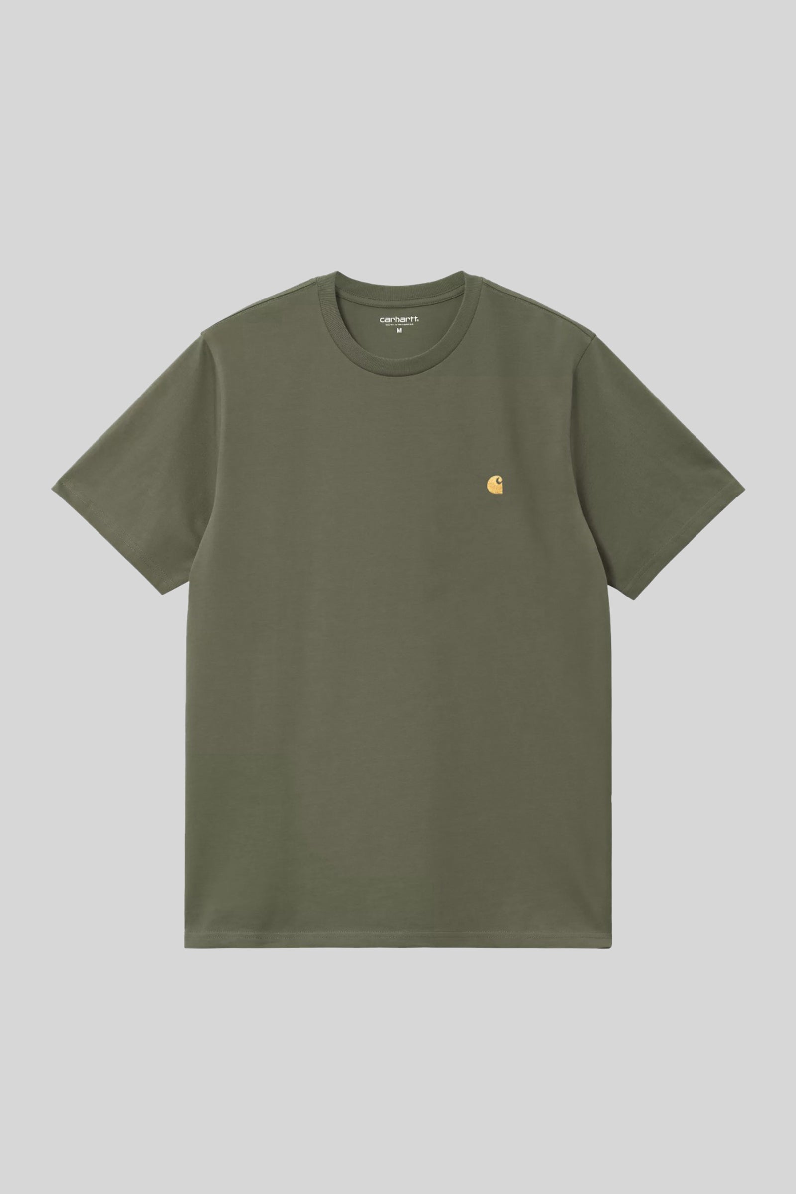 Carhartt Wip T-shirt S/s Chase Verde Militare Uomo - 1
