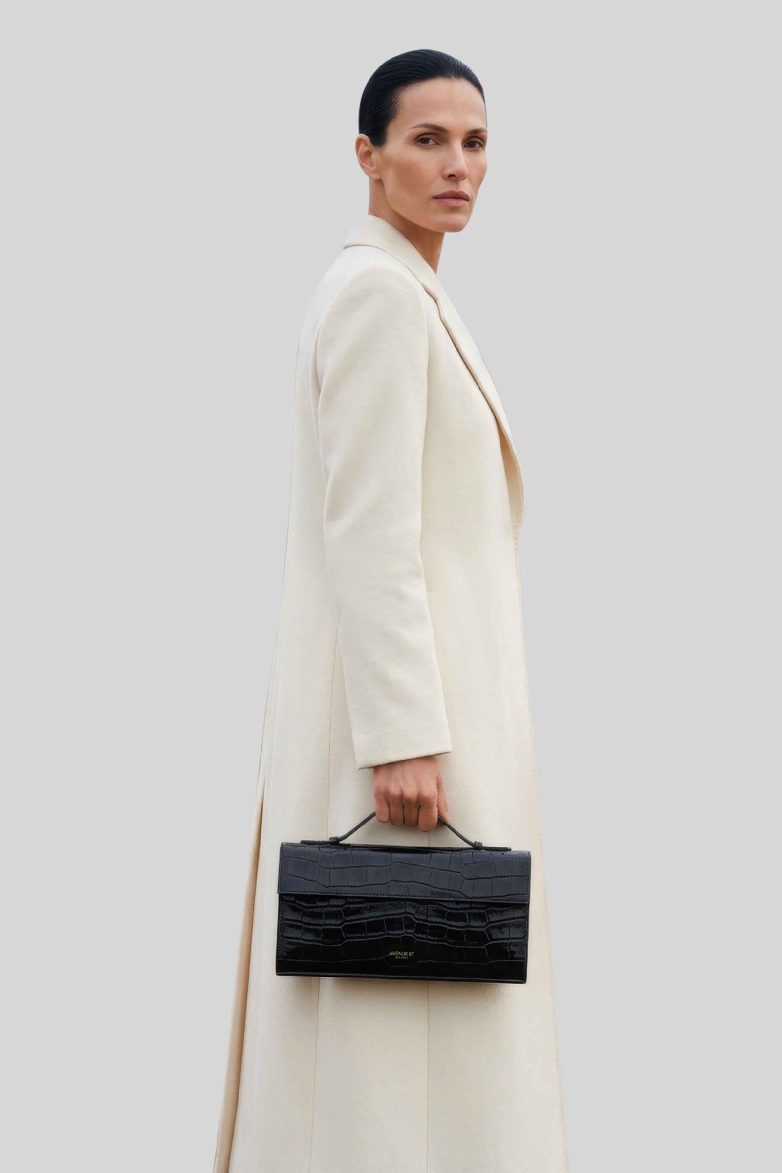 Crocodile Print Paloma Bag - 1