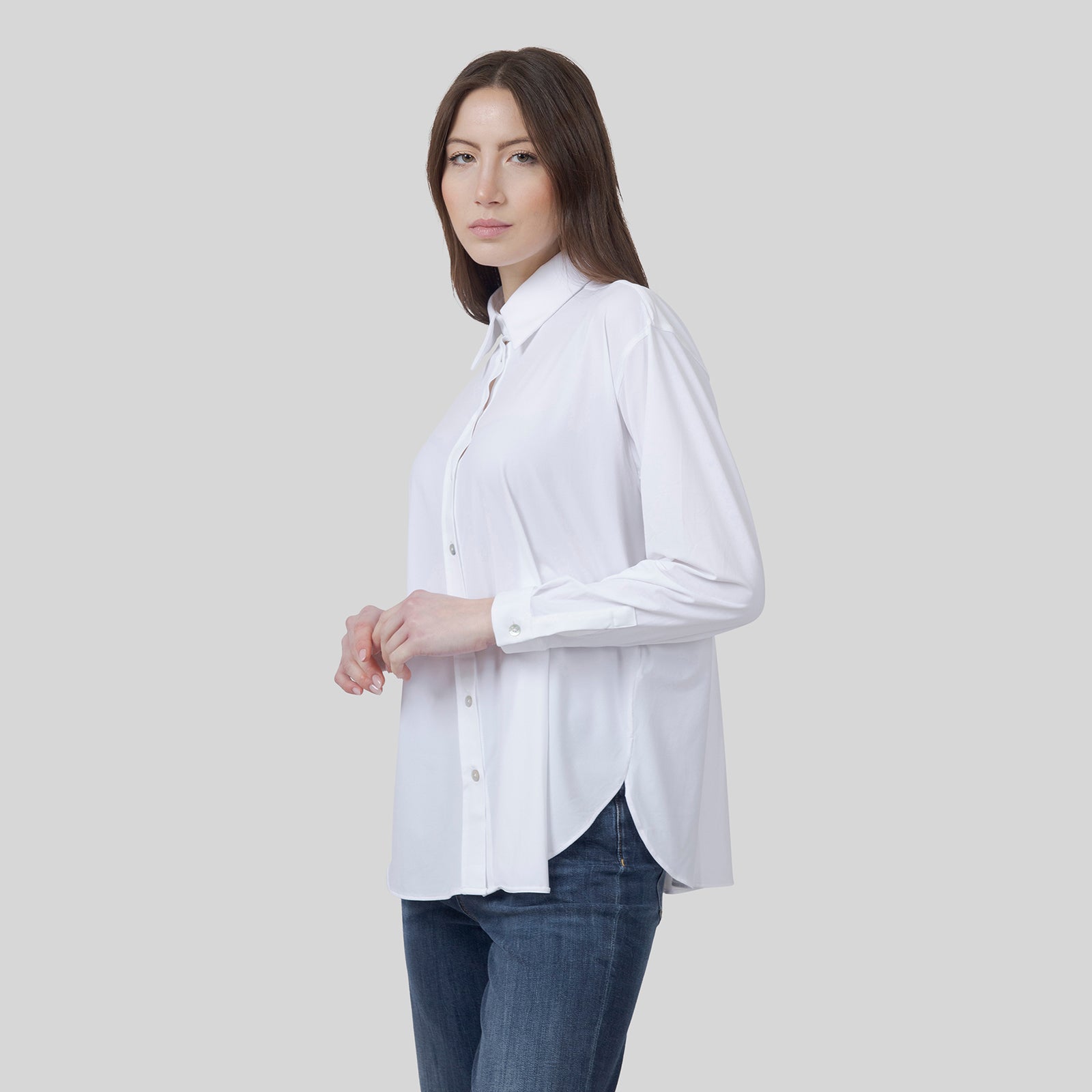 Rrd Camicia Oxford Boyfriend Wom Bianco Donna - 8