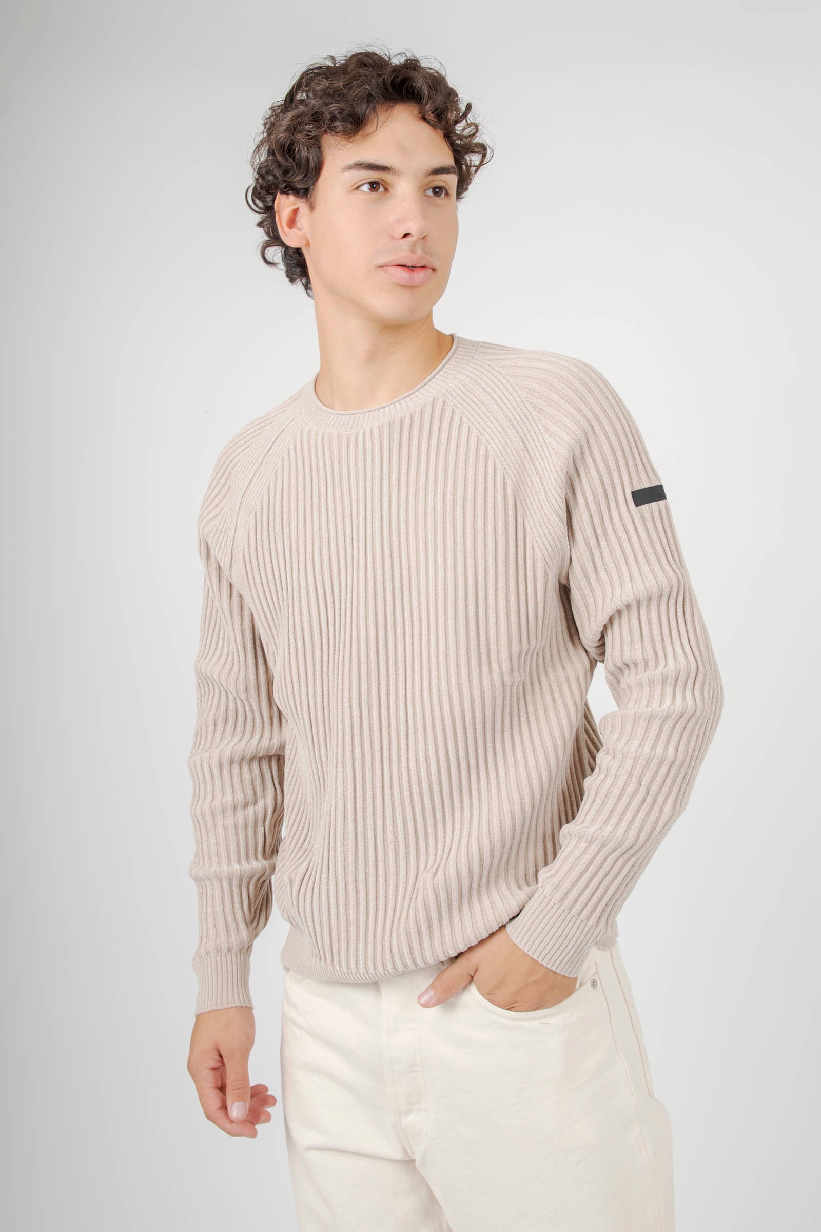 Rrd Maglia Velvet Rave Round Crema Uomo - 1