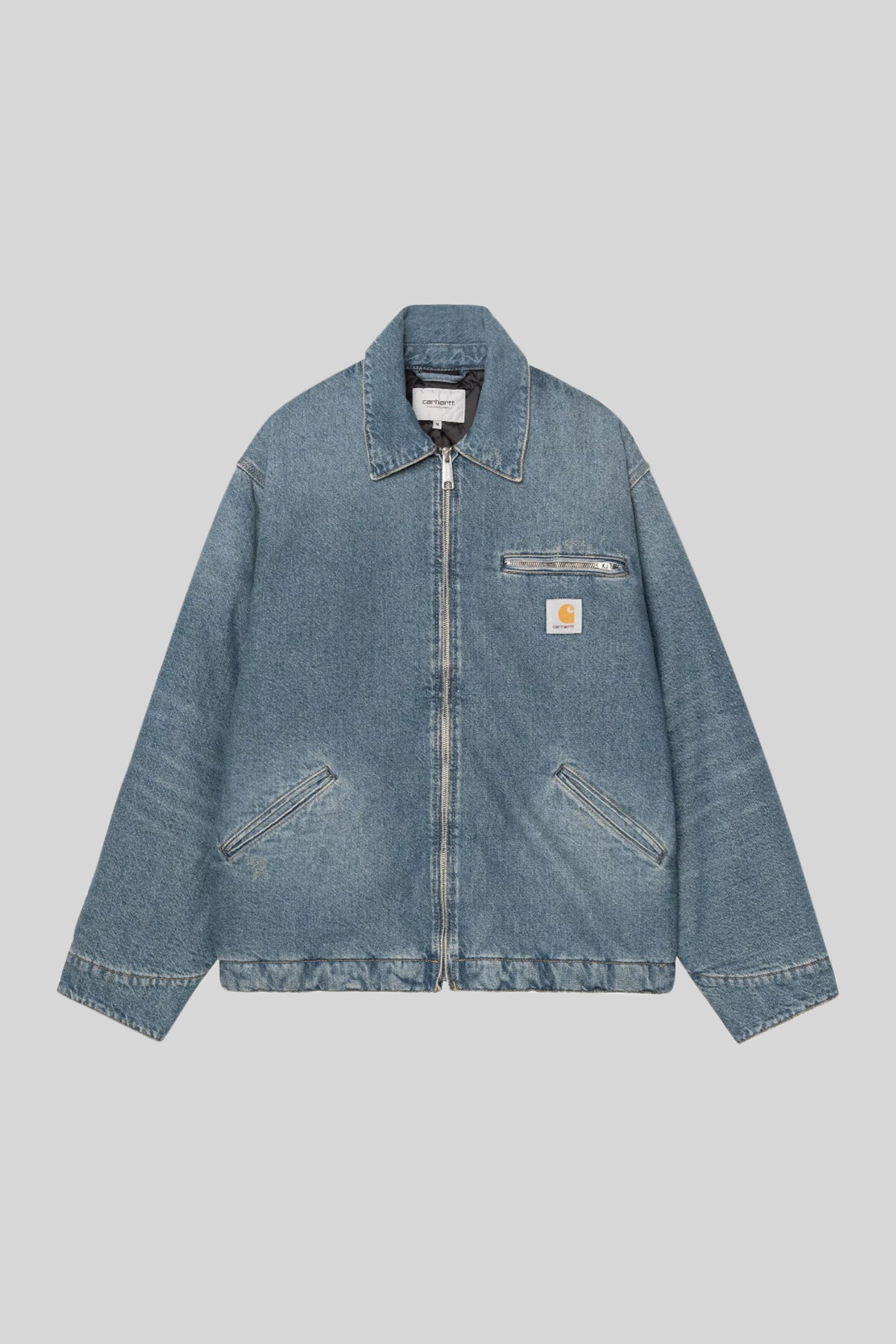 Carhartt Wip Og Detroit Jacket Blu Chiaro Donna - 1