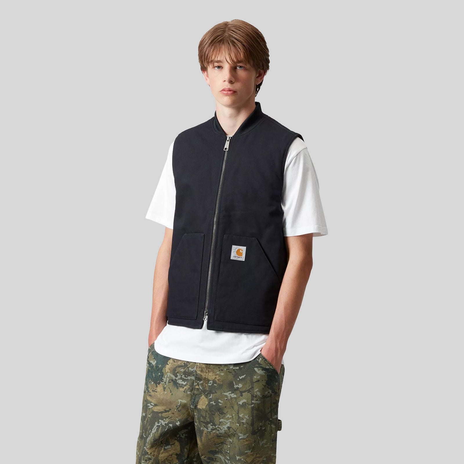 Carhartt Wip Classic Vest Blu Scuro Uomo - 3