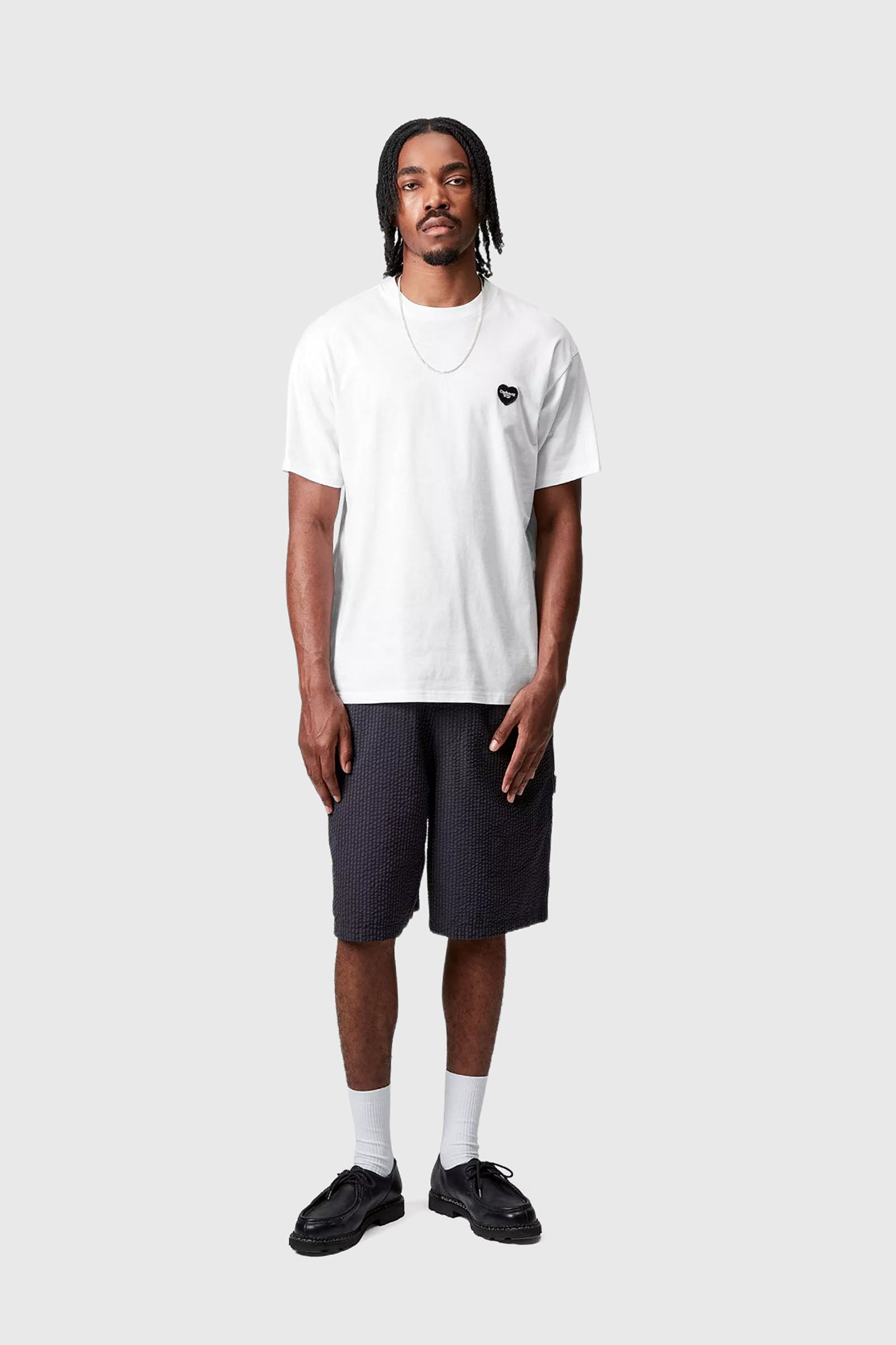 Carhartt Wip T-shirt S/s Heart Ii Hartt Bianco Uomo - 3