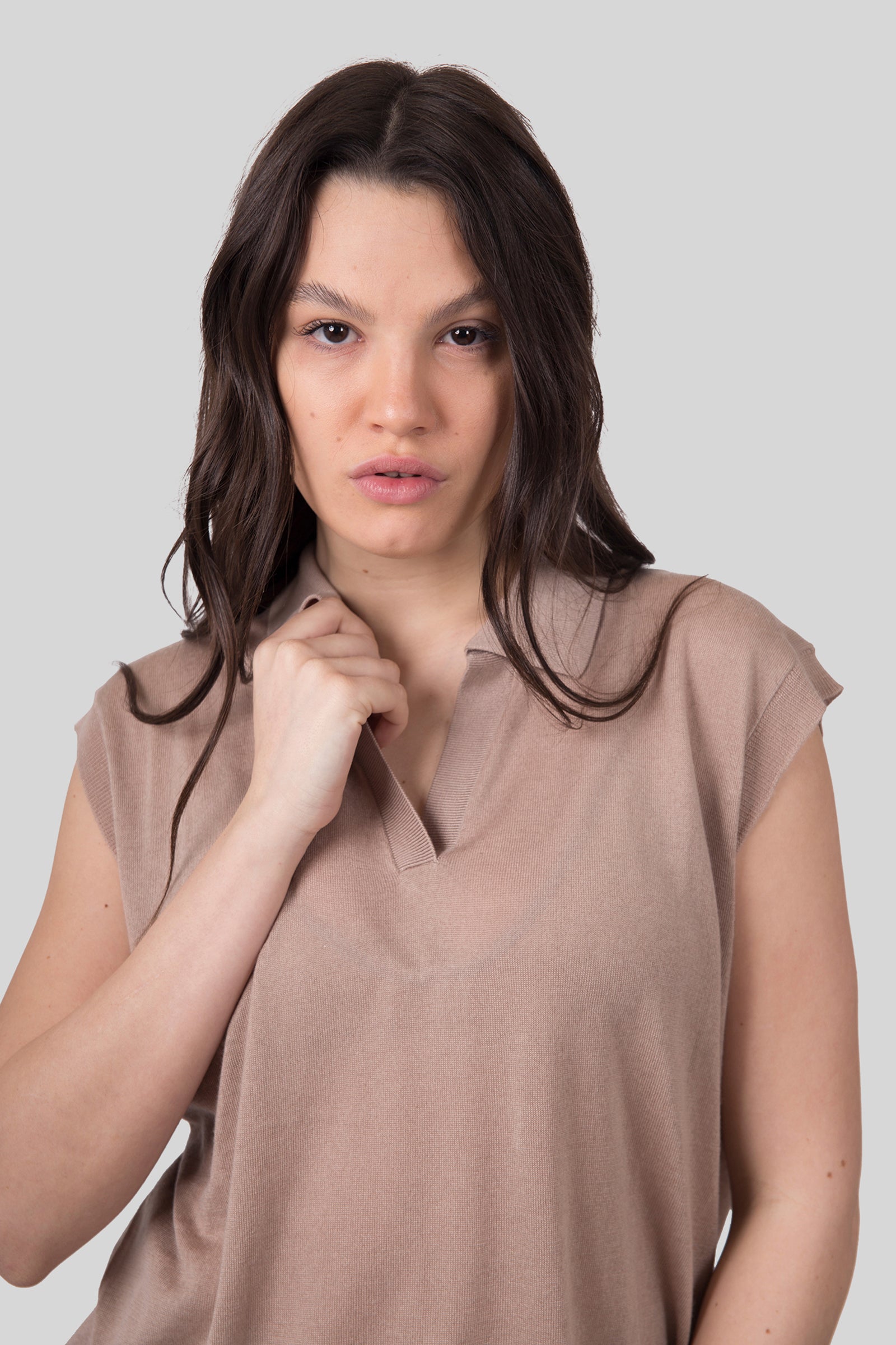 Absolut Cashmere Maglia Magali Taupe Donna - 4
