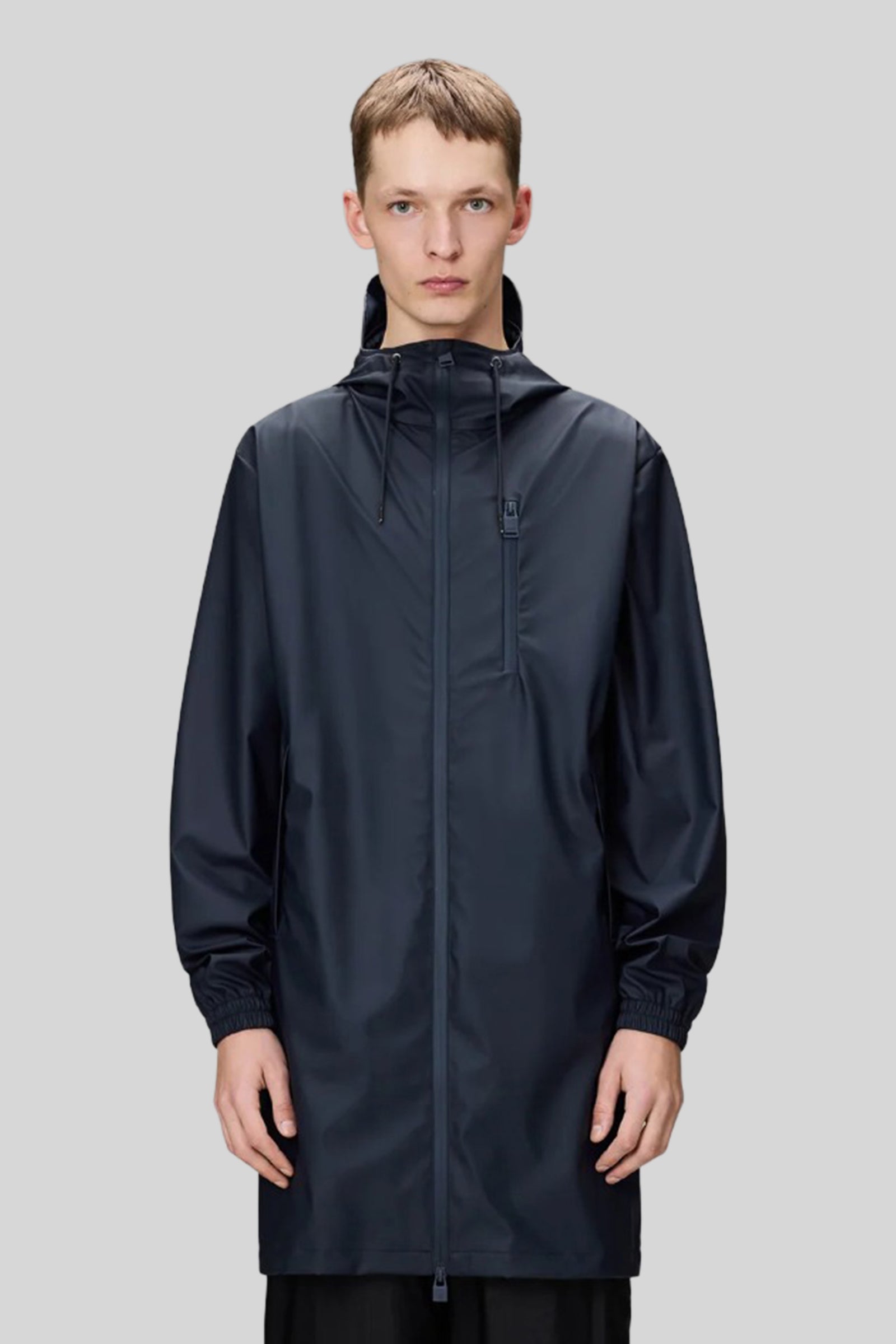 Rains Long Storm Breaker Blu Navy Uomo - 3
