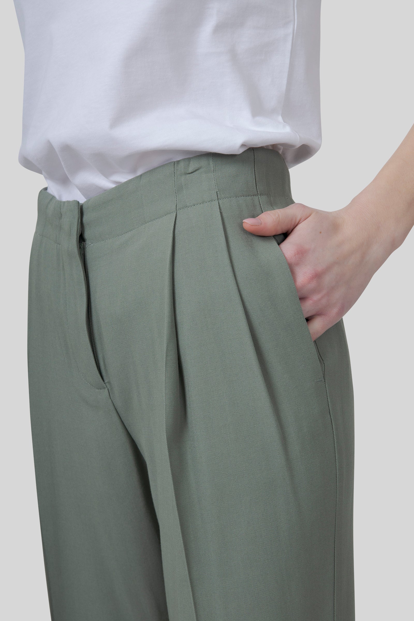 Semicouture Pantalone Linda Verde Acqua Donna - 1