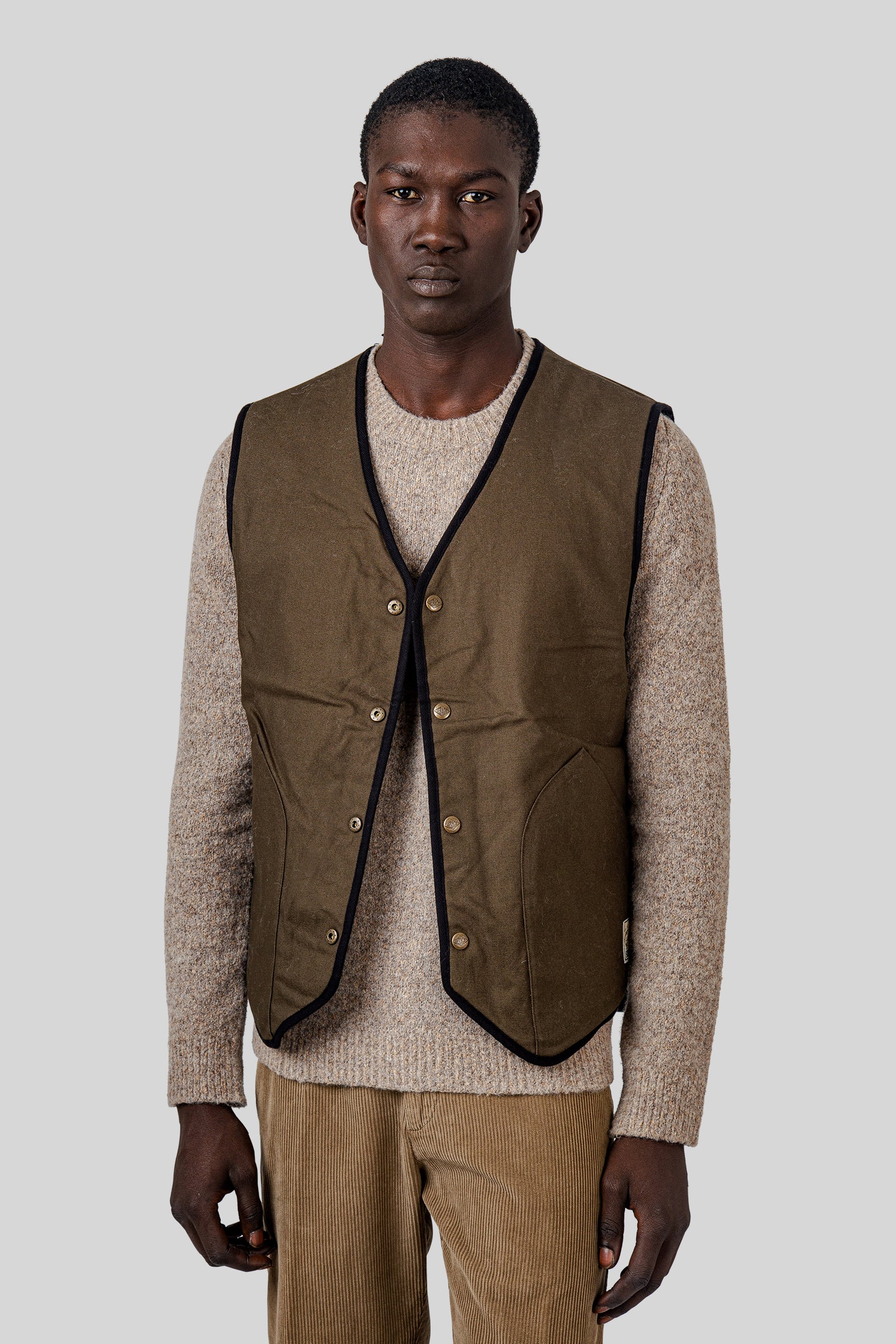 Sebago Gilet Wildriver Wool Grigio Uomo - 9