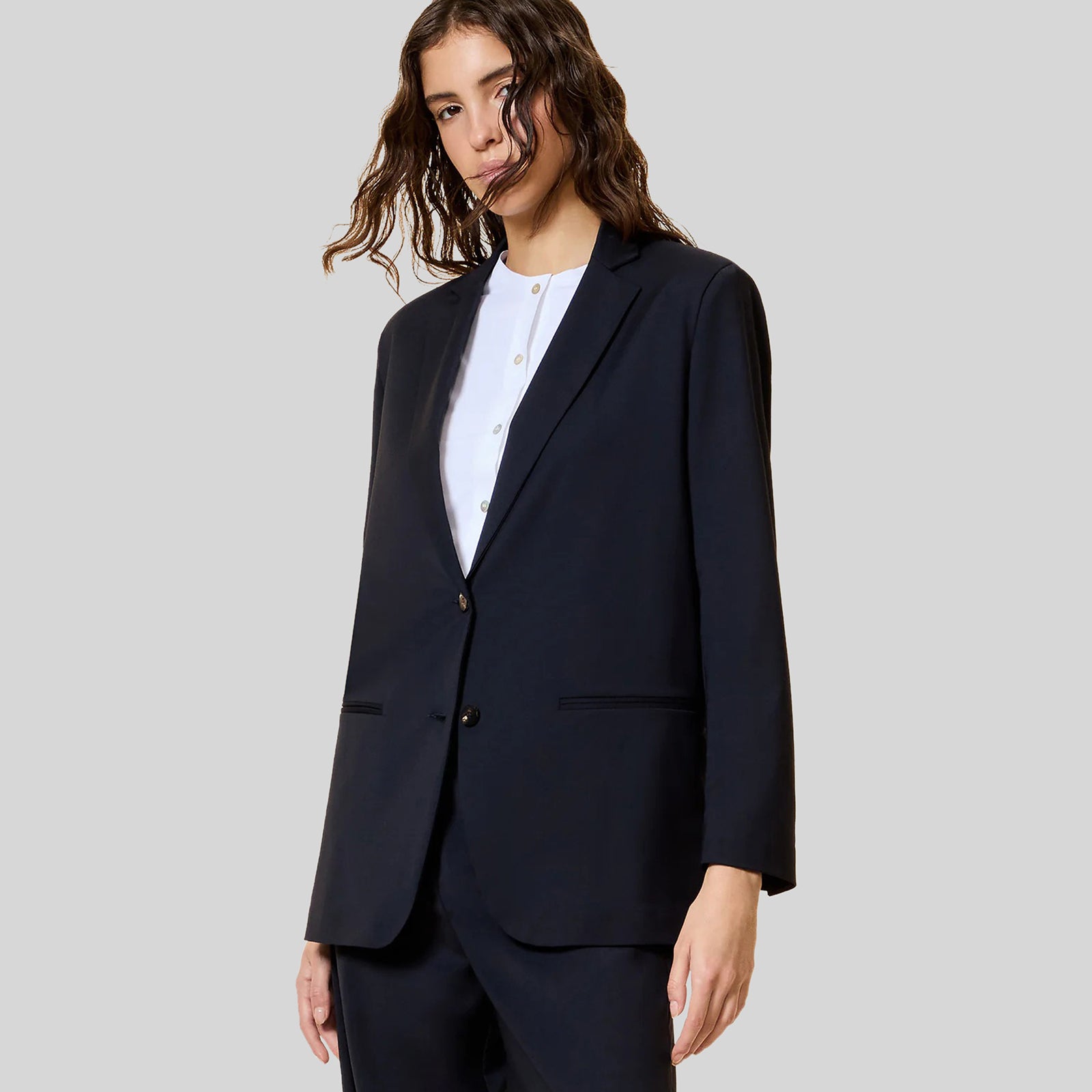 Rrd Blazer Zummer Wooltech Boyfriend Blu Donna - 5