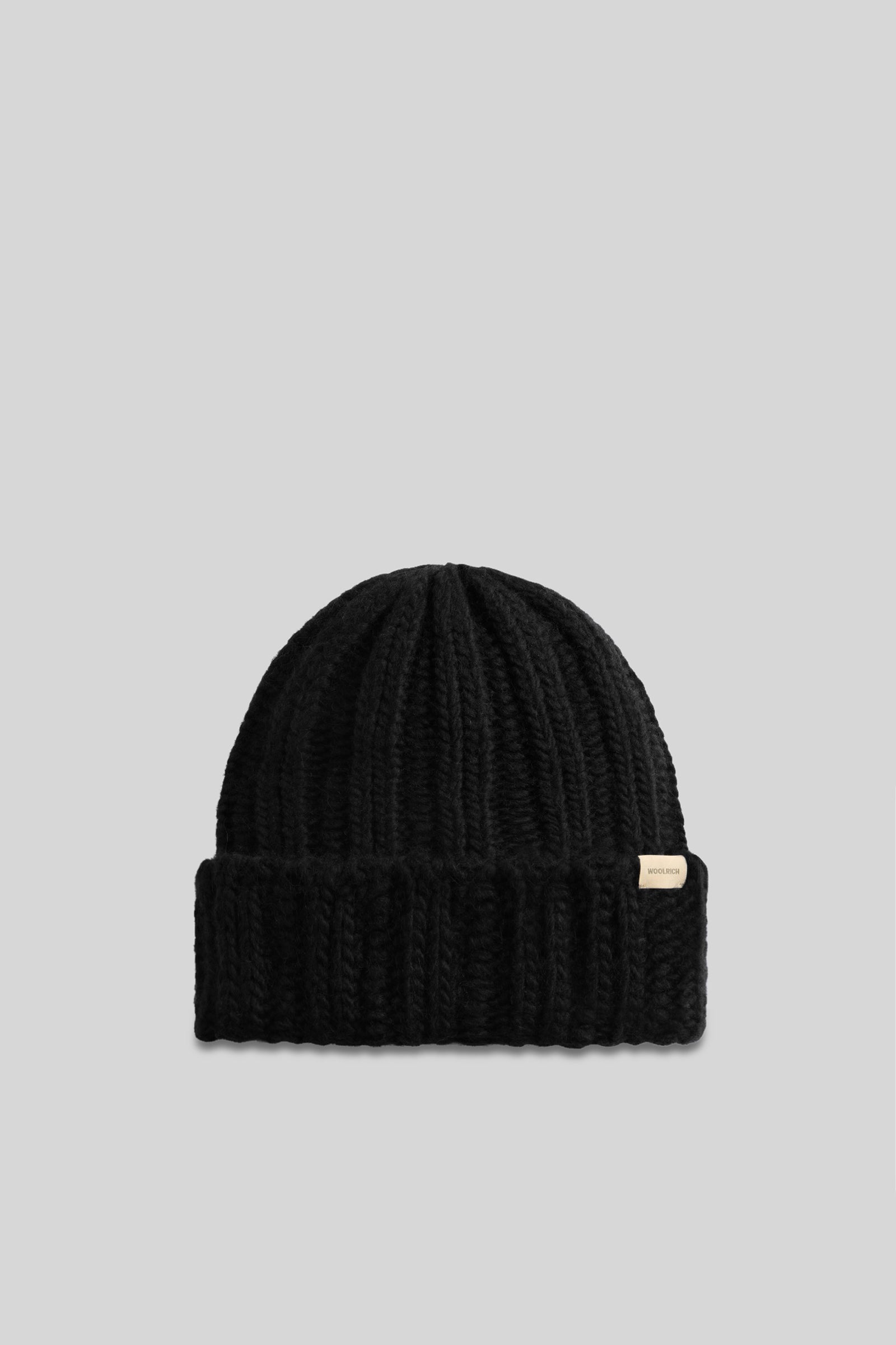 Woolrich Chunky Beanie Nero Unisex - 1