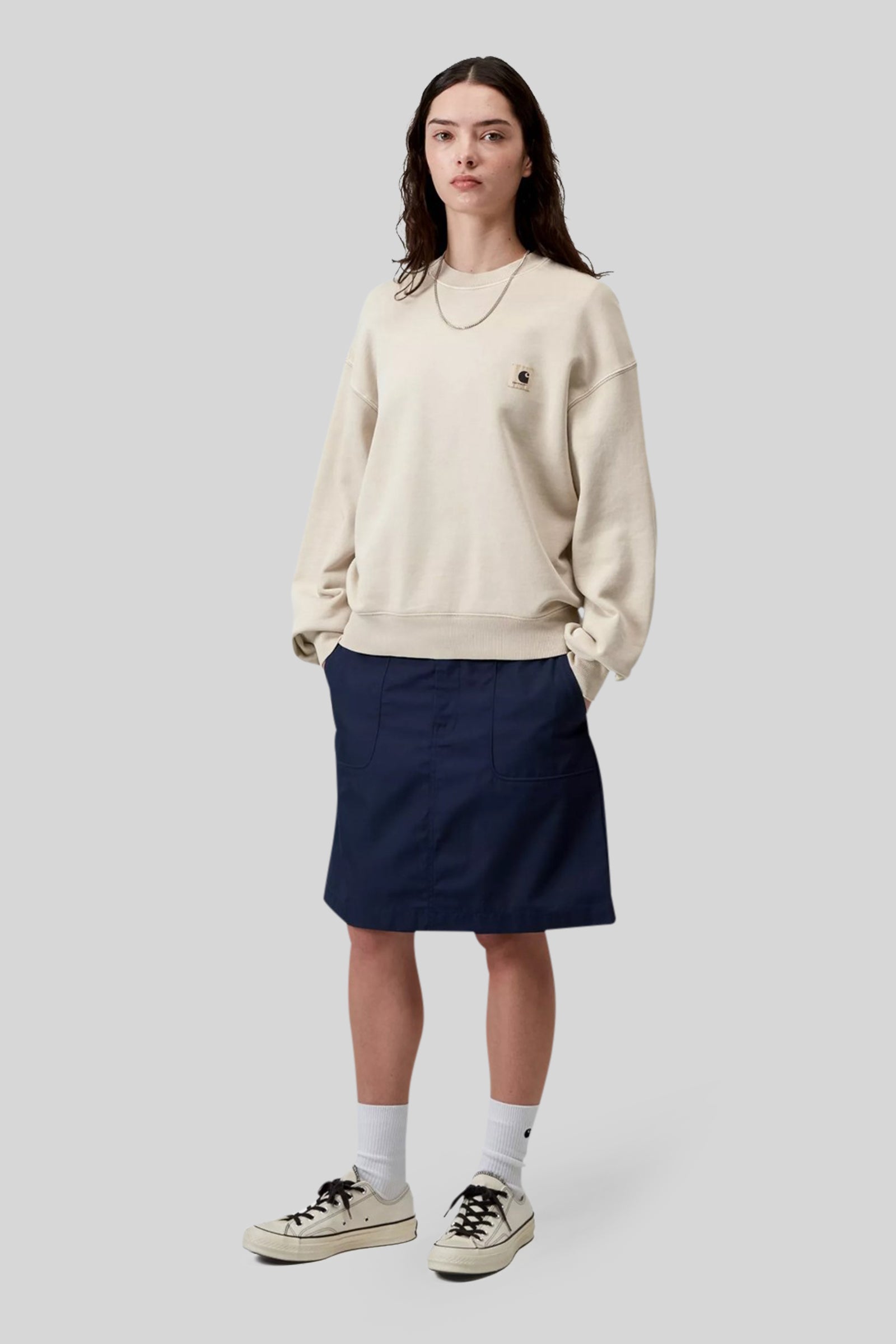 Carhartt Wip Felpa W' Nelson Gesso Donna - 2