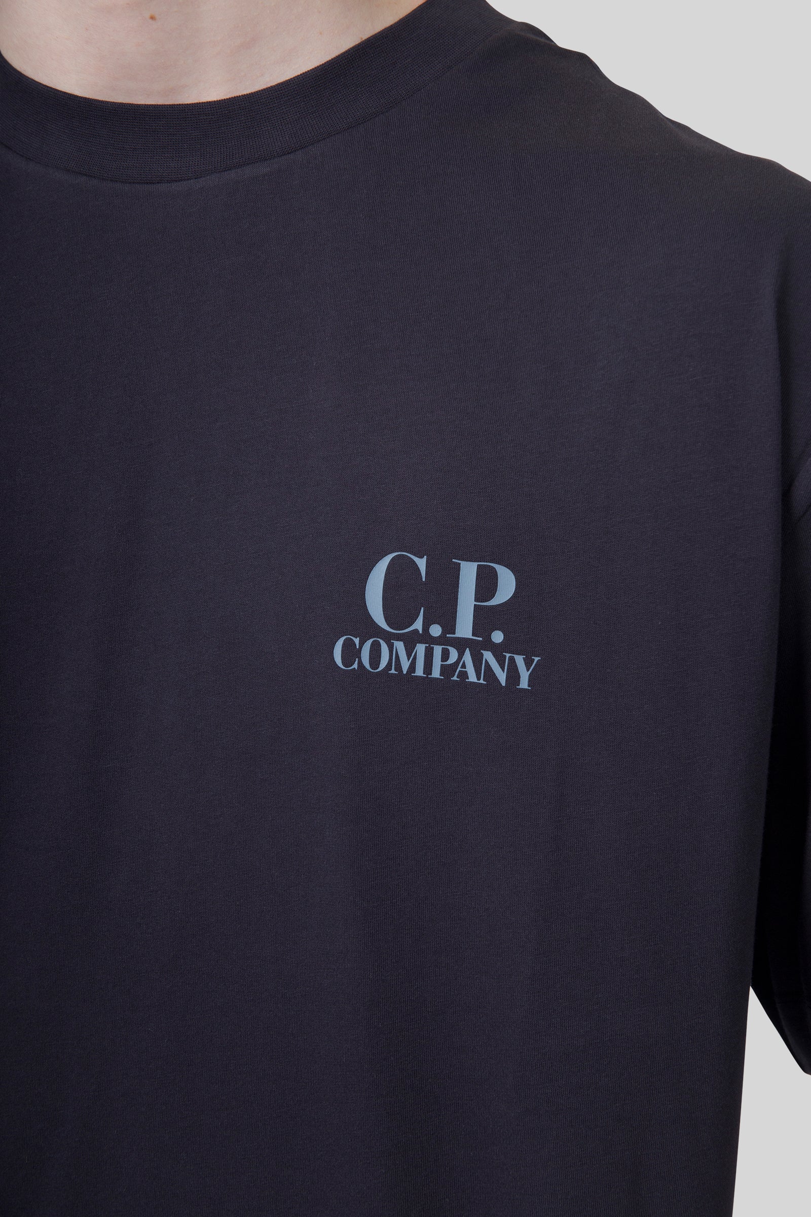 C.p. Company T-shirt 30/1 Jersey Printed Graphics Blu Uomo - 4