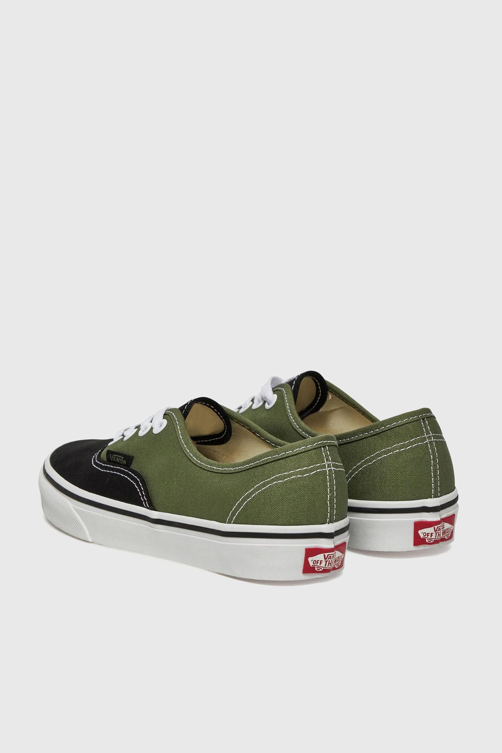 Vans "off The Wall" Sneaker Authentic Verde Militare/nero Uomo - 4