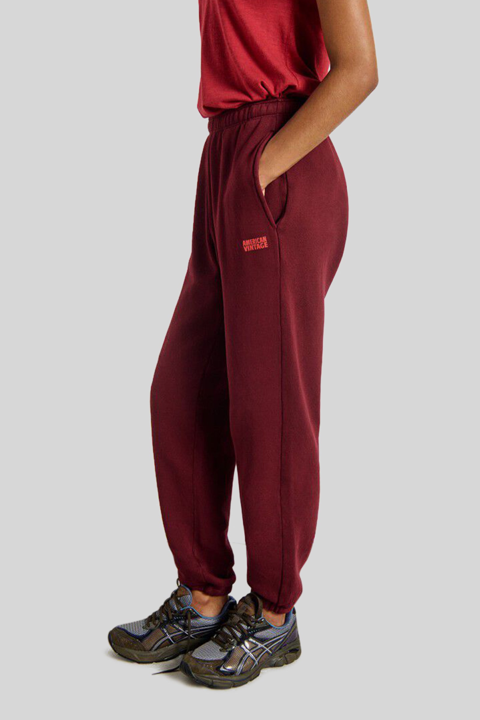 American Vintage Jogging Izubird Bordeaux Donna - 1