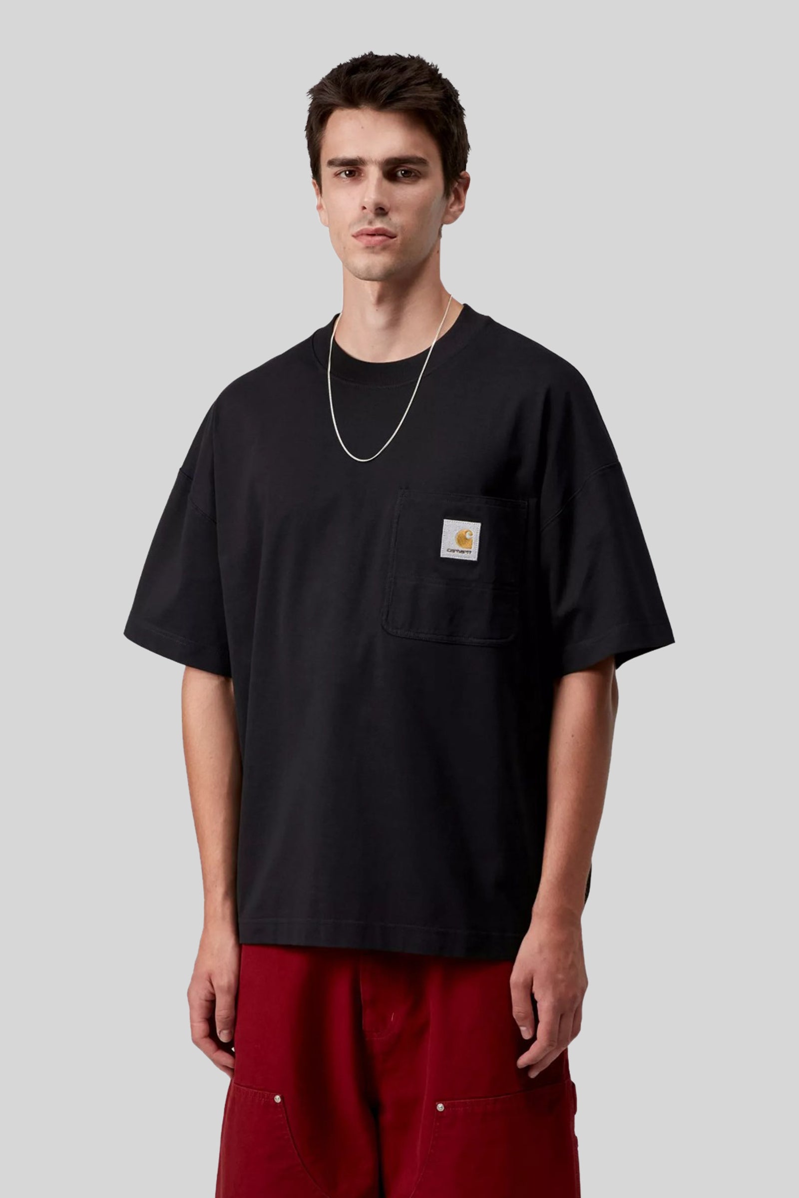 Carhartt Wip T-shirt Work Pocket Nero Uomo - 1
