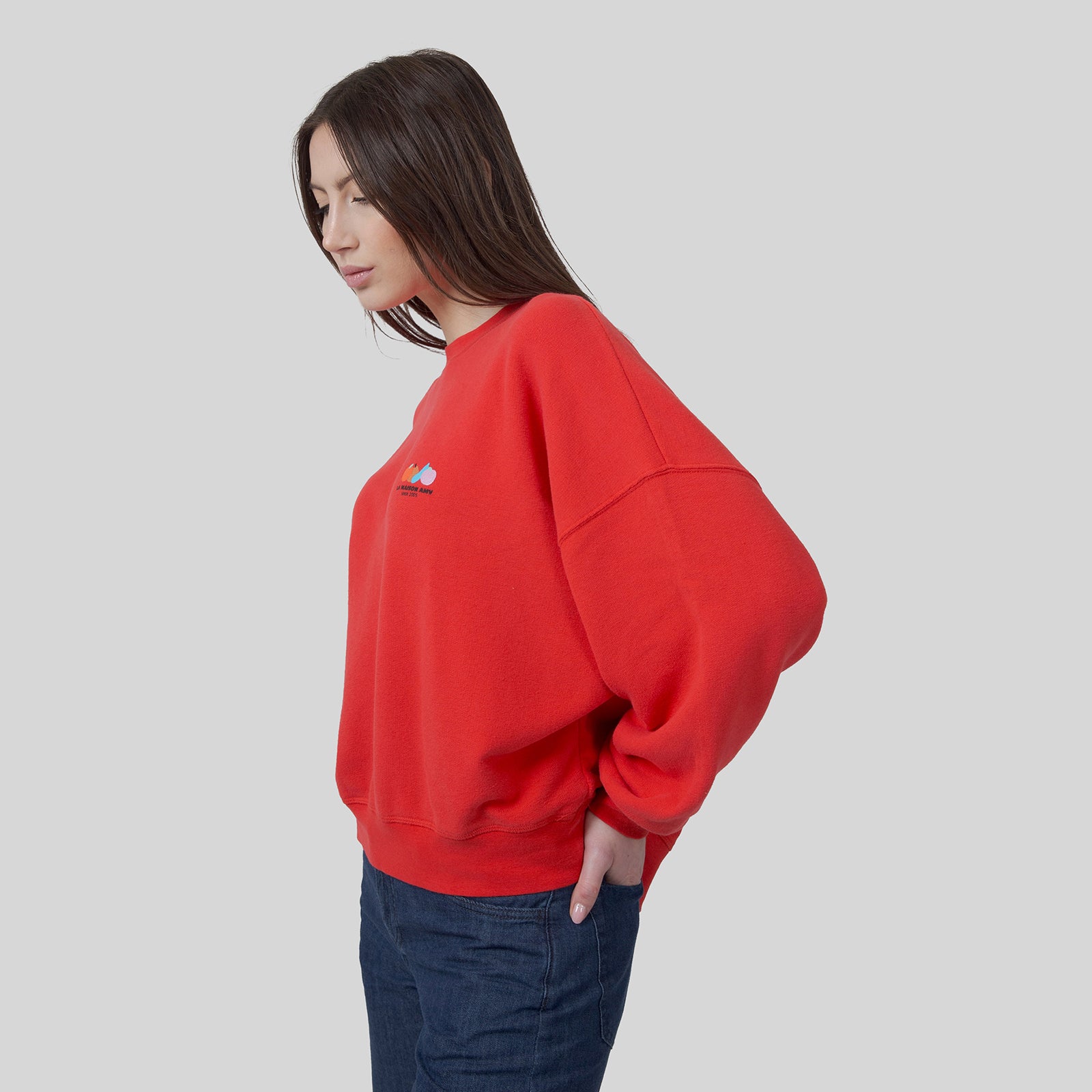 American Vintage Felpa Atubay Rosso Donna - 7