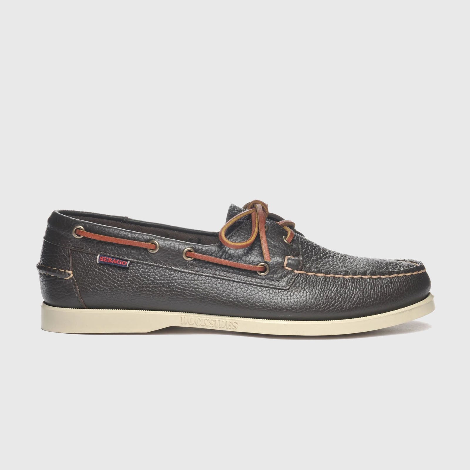 Sebago Mocassino Dockside Portland Pelle Marrone Scuro - 6