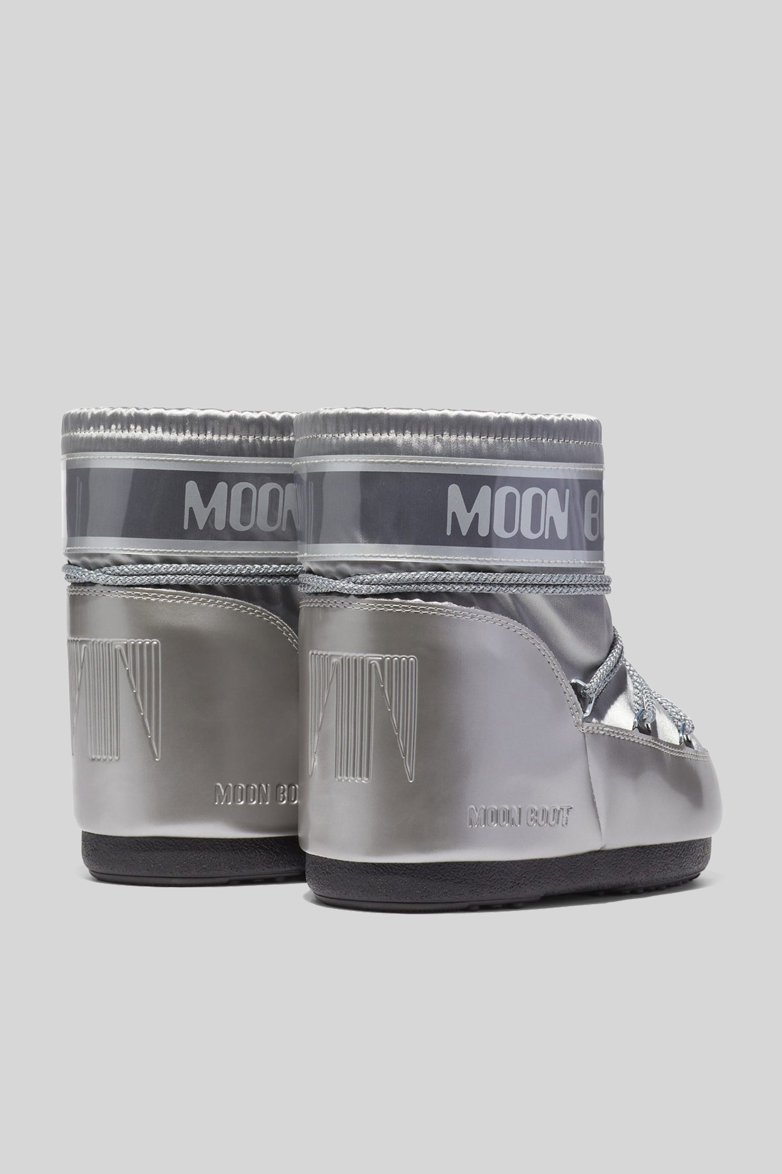 Moon Boot Icon Low Glance In Raso Argento Donna - 2