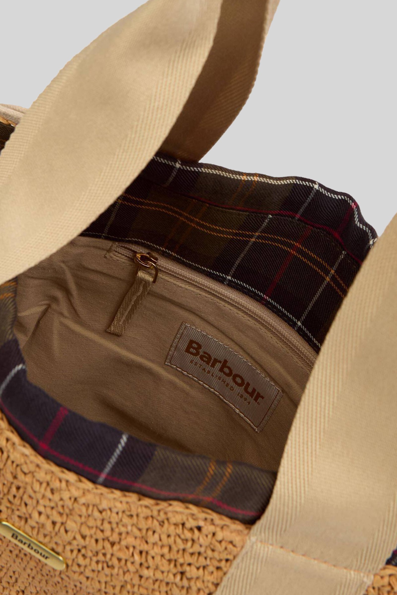 Barbour Lily Beach Tote Bag Naturale Donna - 4