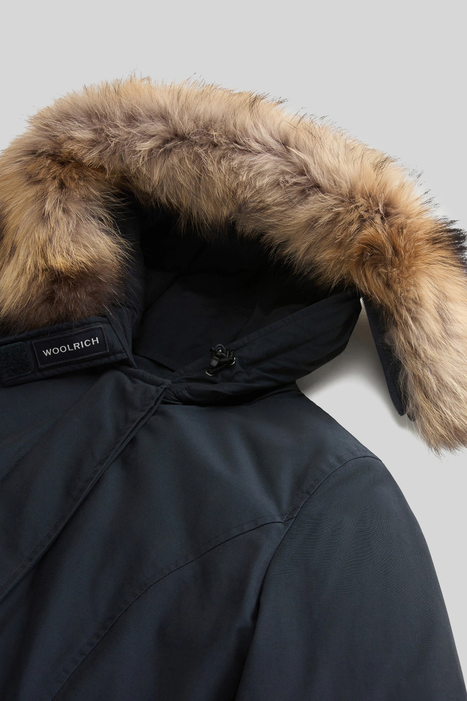 Woolrich Arctic Parka In Ramar Cloth Con Pelliccia Removibile Blu Navy Donna - 4