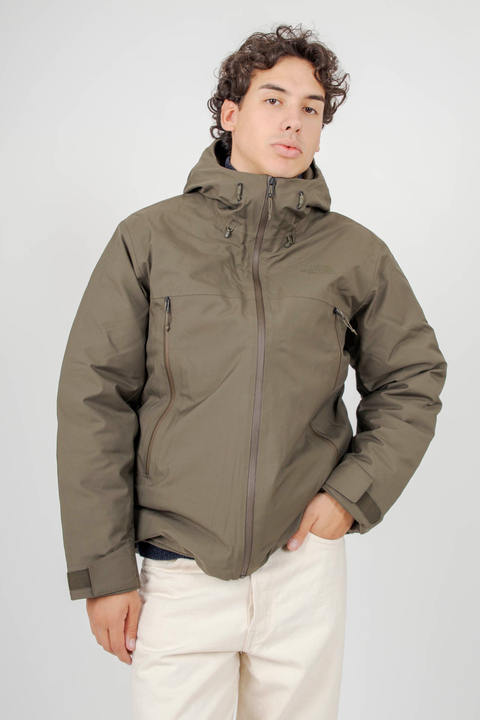 The North Face Tnf Range Down Hooded Jacket Verde Uomo - 1