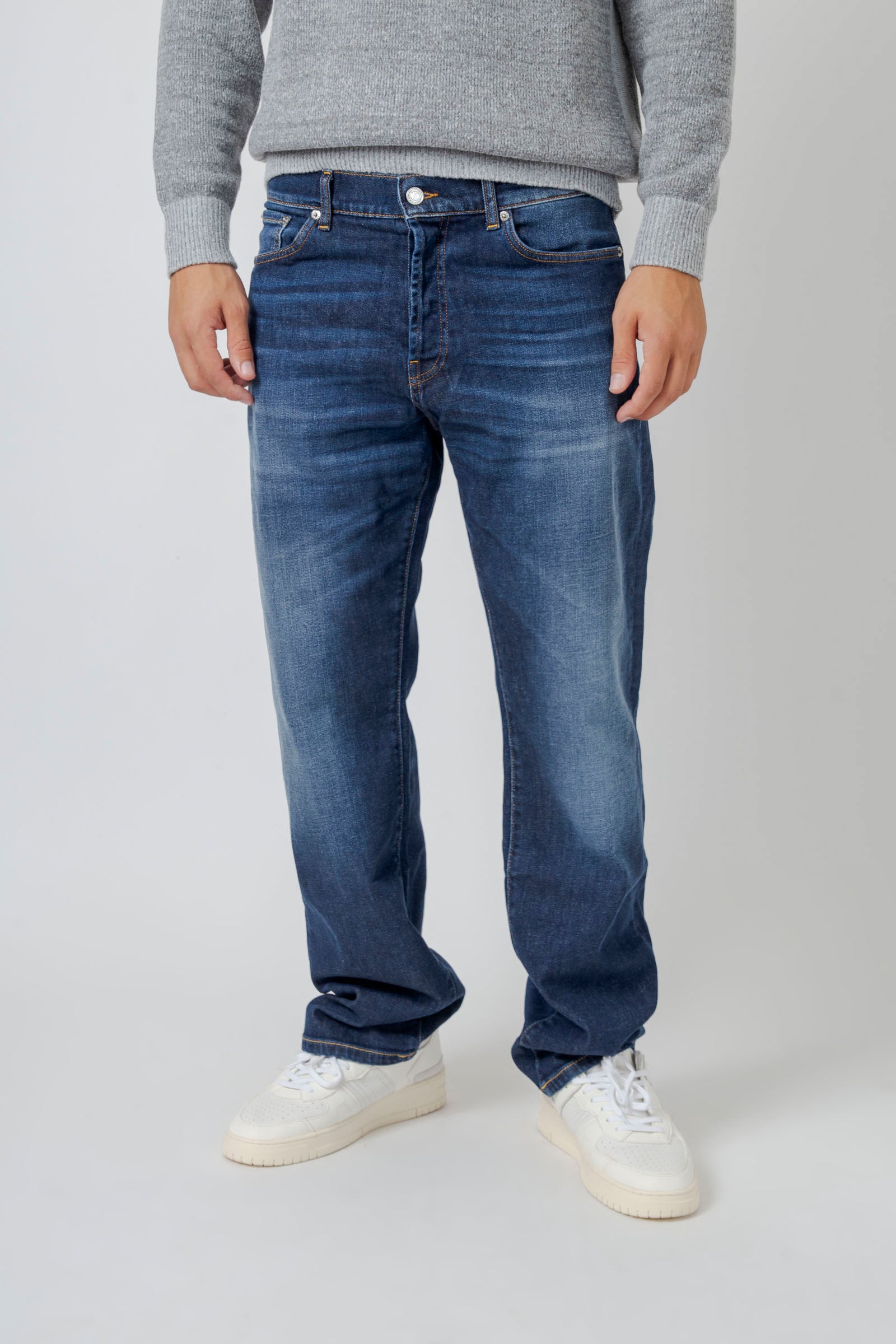 Department Five Jeans Relaxed Bowl Blu Medio Uomo - 1
