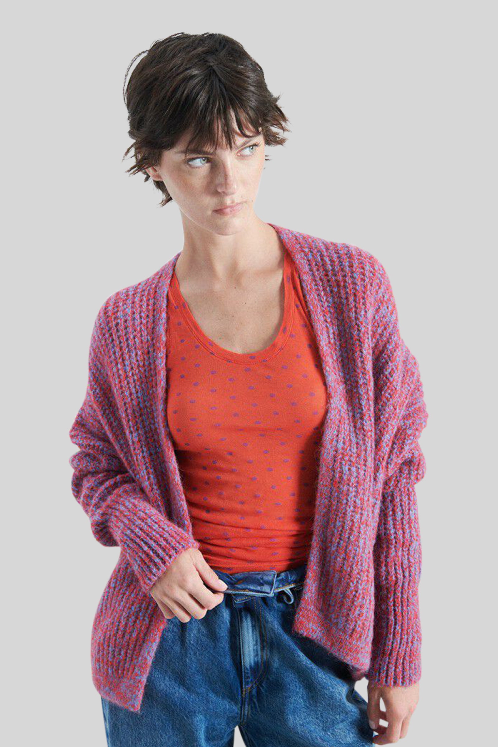 American Vintage Cardigan East Rosa Donna - 2