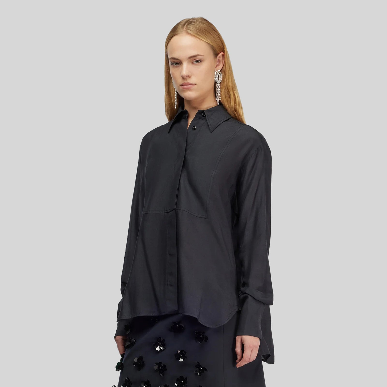 Semicouture Camicia Krizia Nero Donna - 4