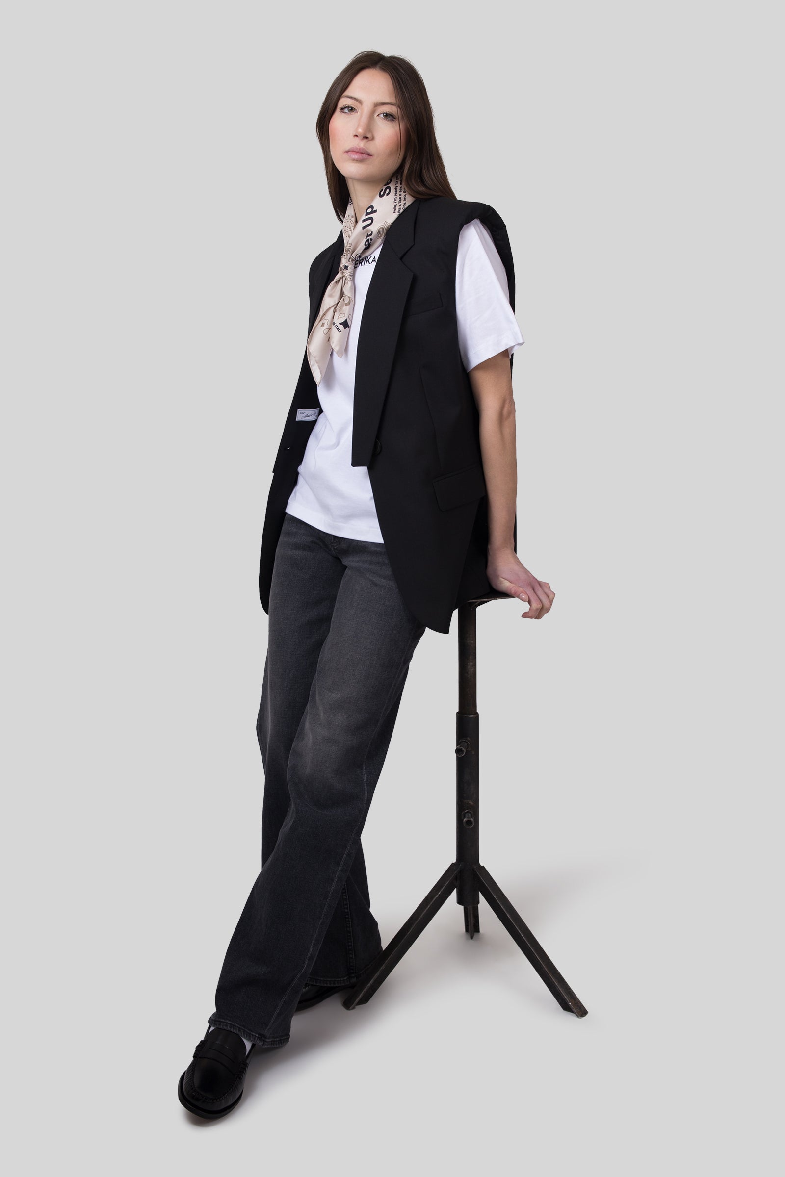 Erika Cavallini Gilet Ivo Nero Donna - 2