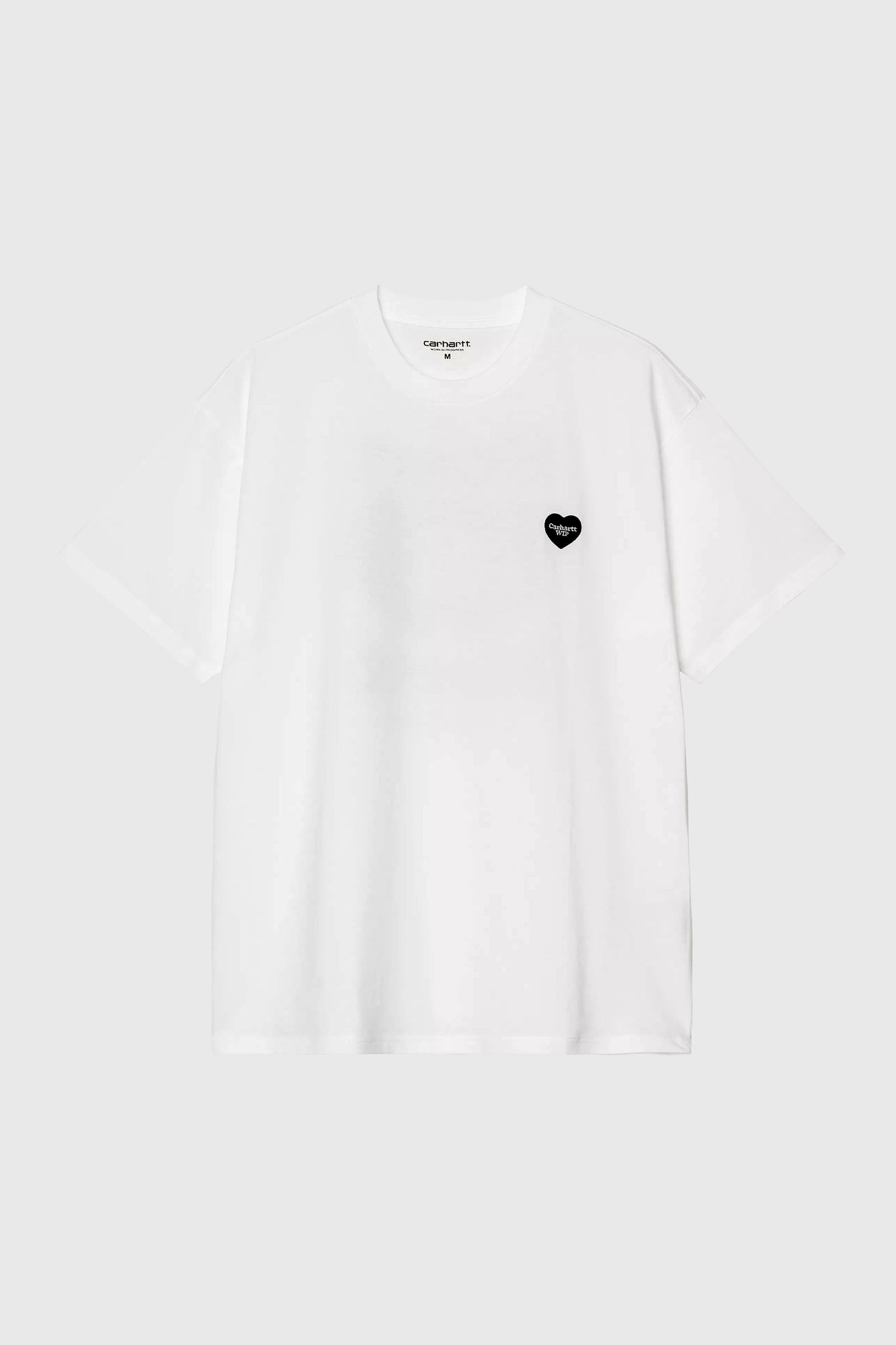 Carhartt Wip T-shirt S/s Heart Ii Hartt Bianco Uomo - 4