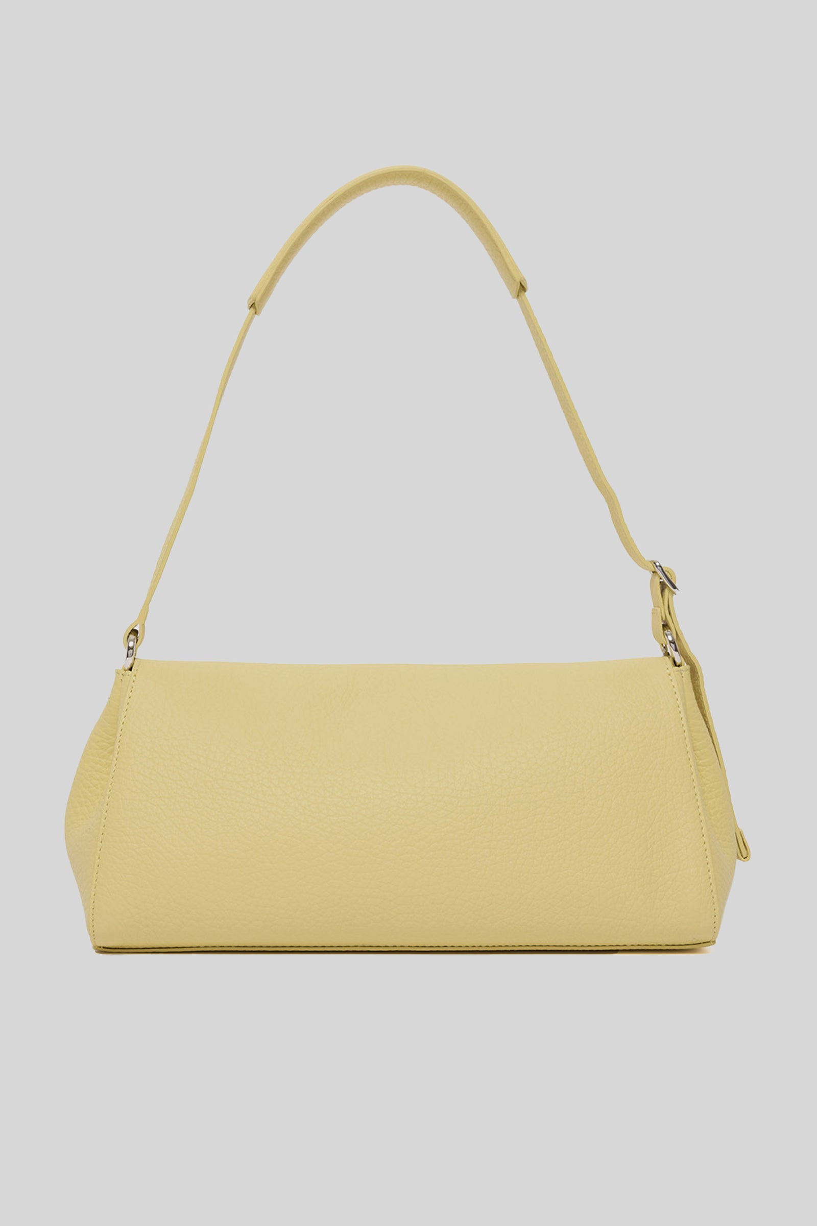 Orciani Borsa Gossip Longuette In Pelle Soft Giallo Donna - 3