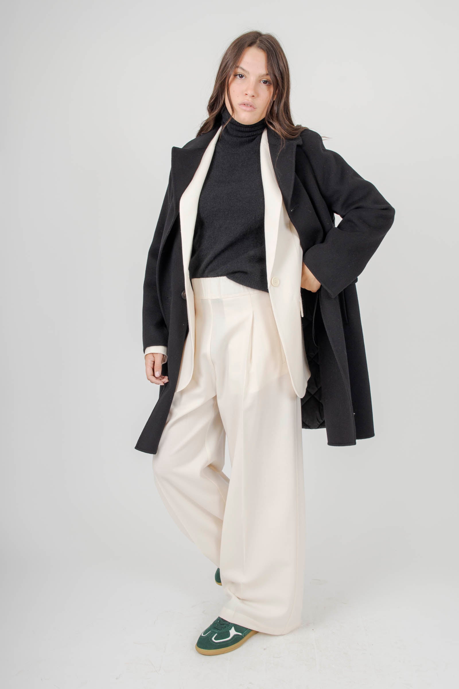 Roberto Collina Maglia Dolcevita Cashmere/seta Nero Donna - 6