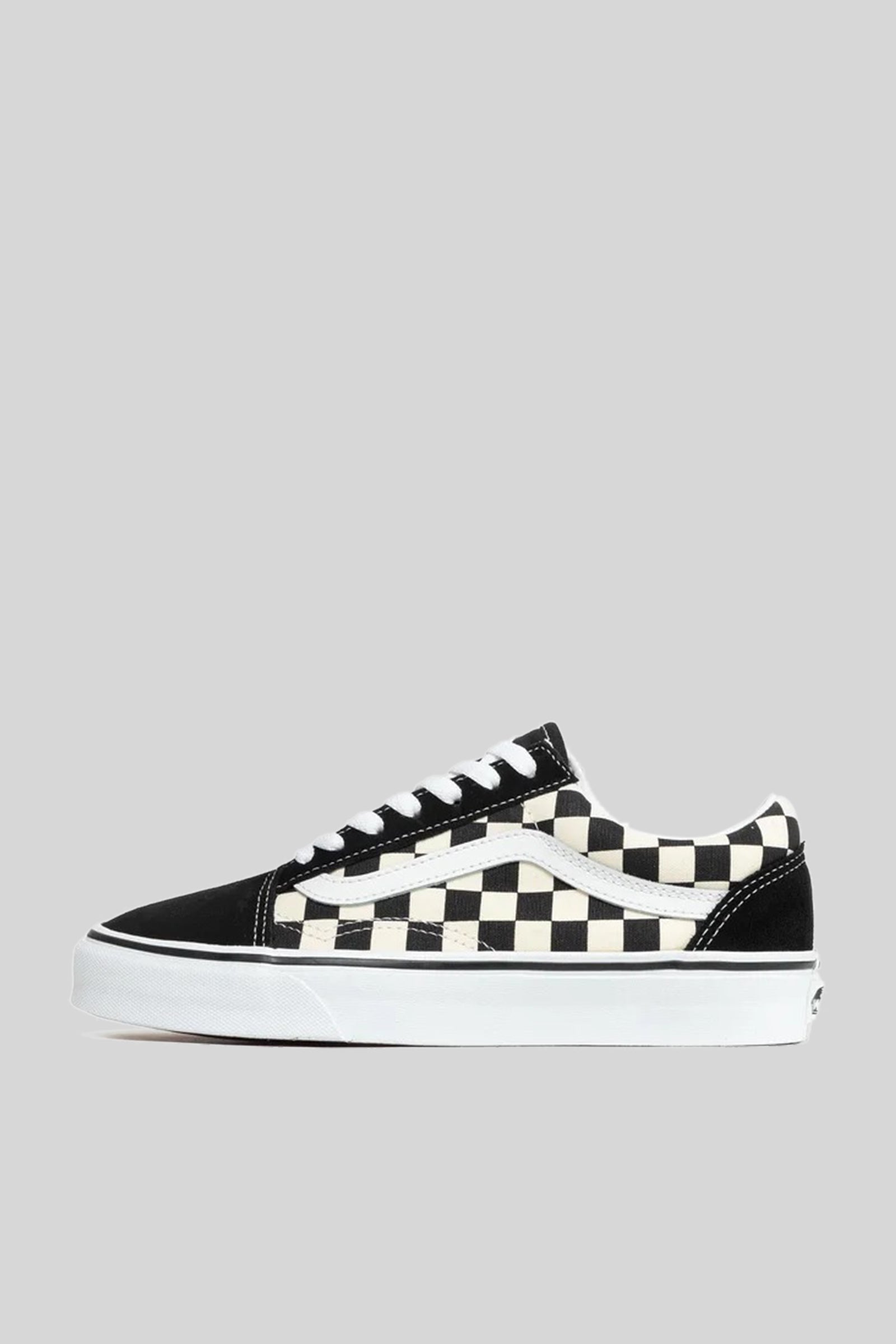 Vans "off The Wall" Sneaker Old Skool Primary Check Bianco/nero Unisex - 6