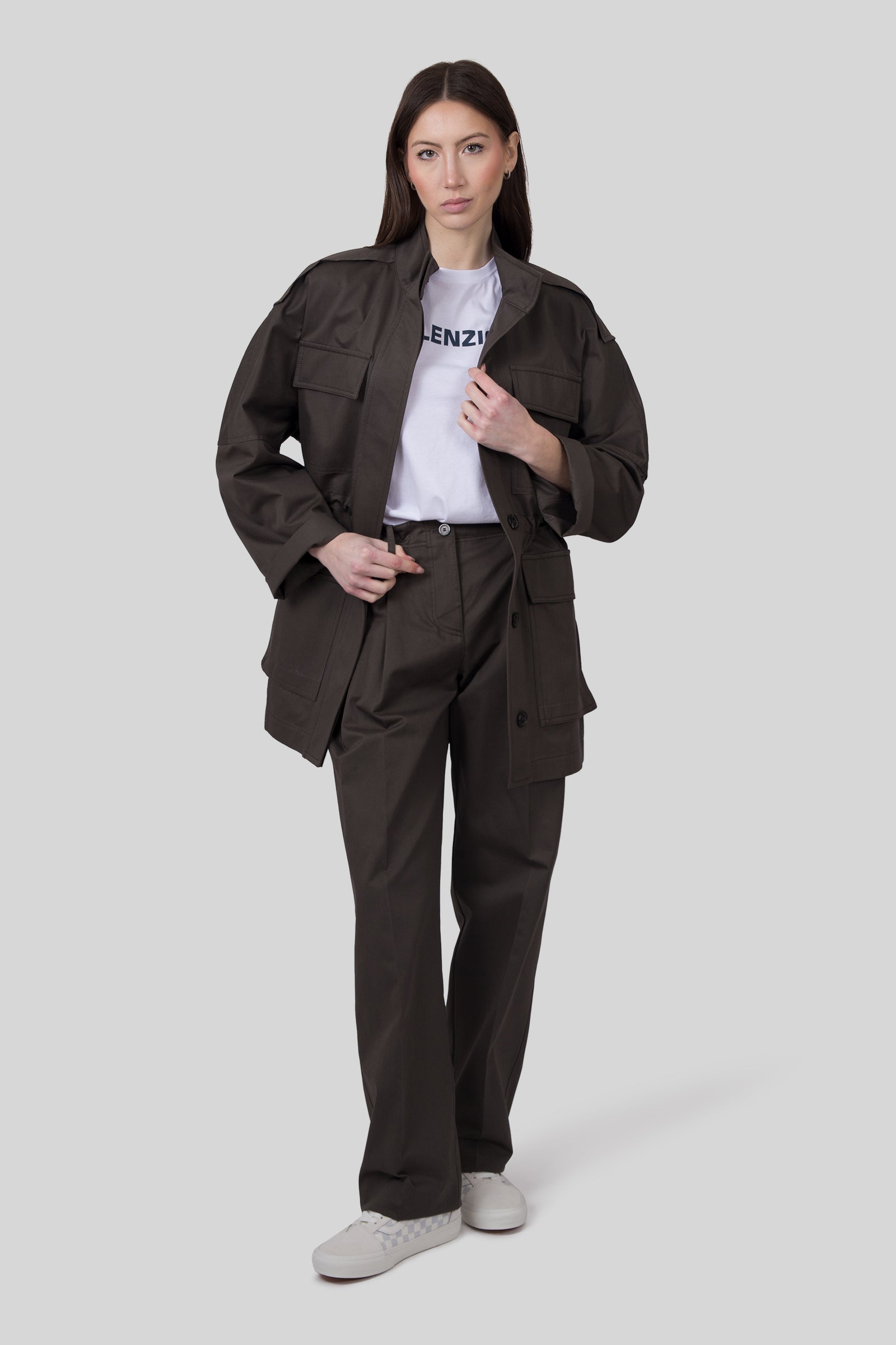 Semicouture Giacca Palimira Verde Militare Donna - 8