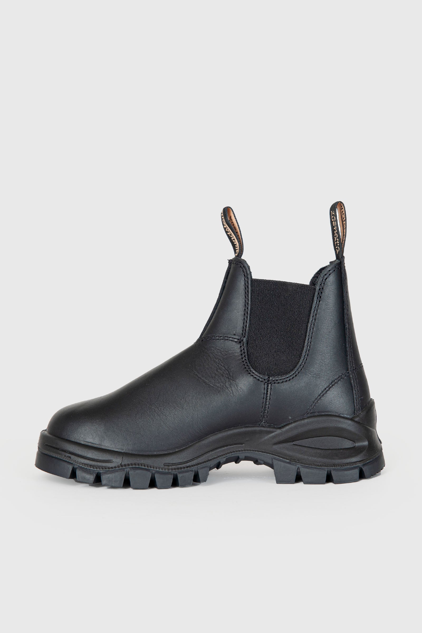 2240 Black Leather Lug Chelsea Boot - 4