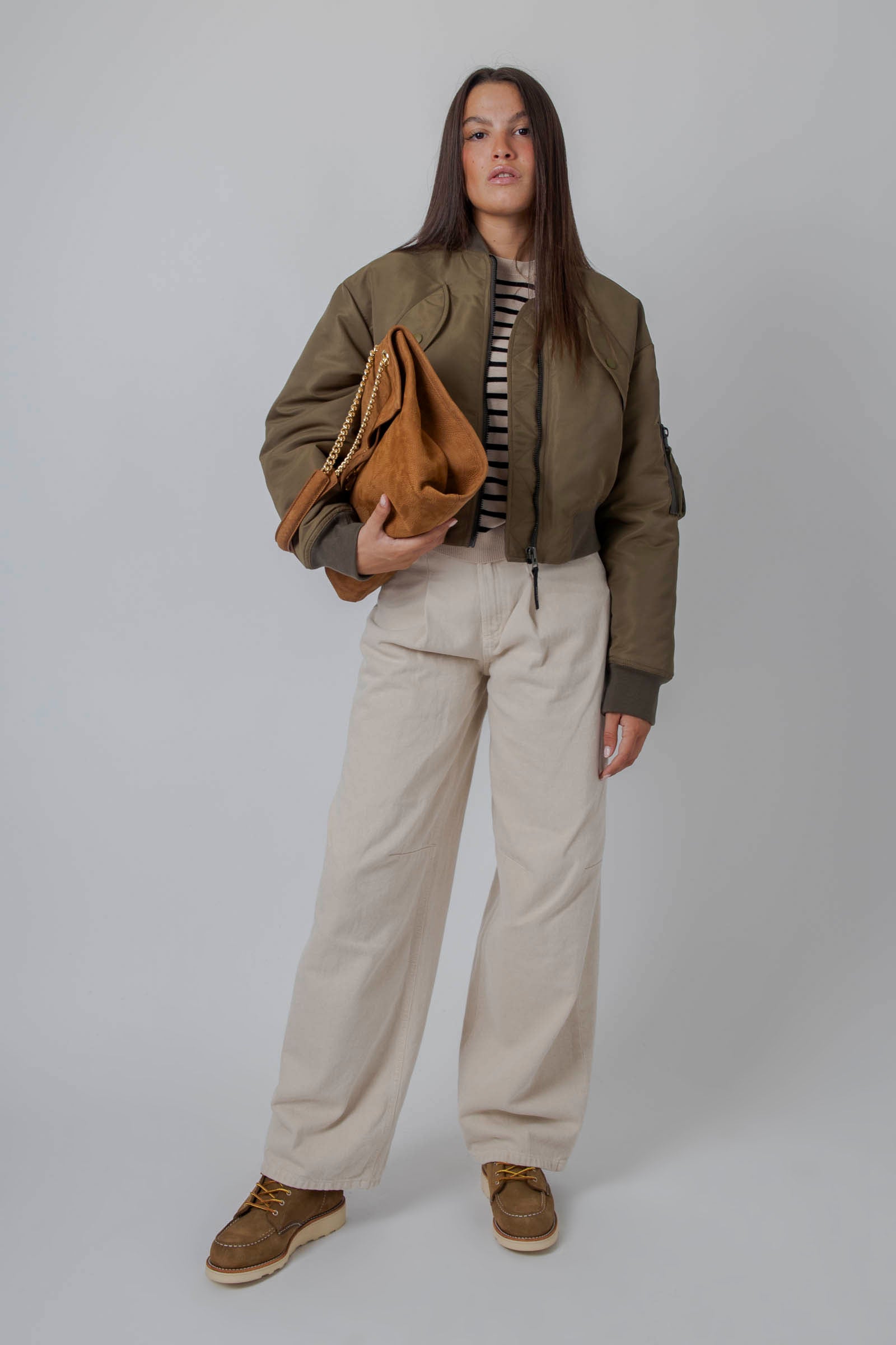 Weekend Max Mara Maglia Girocollo Riga Beige/nero Donna - 5