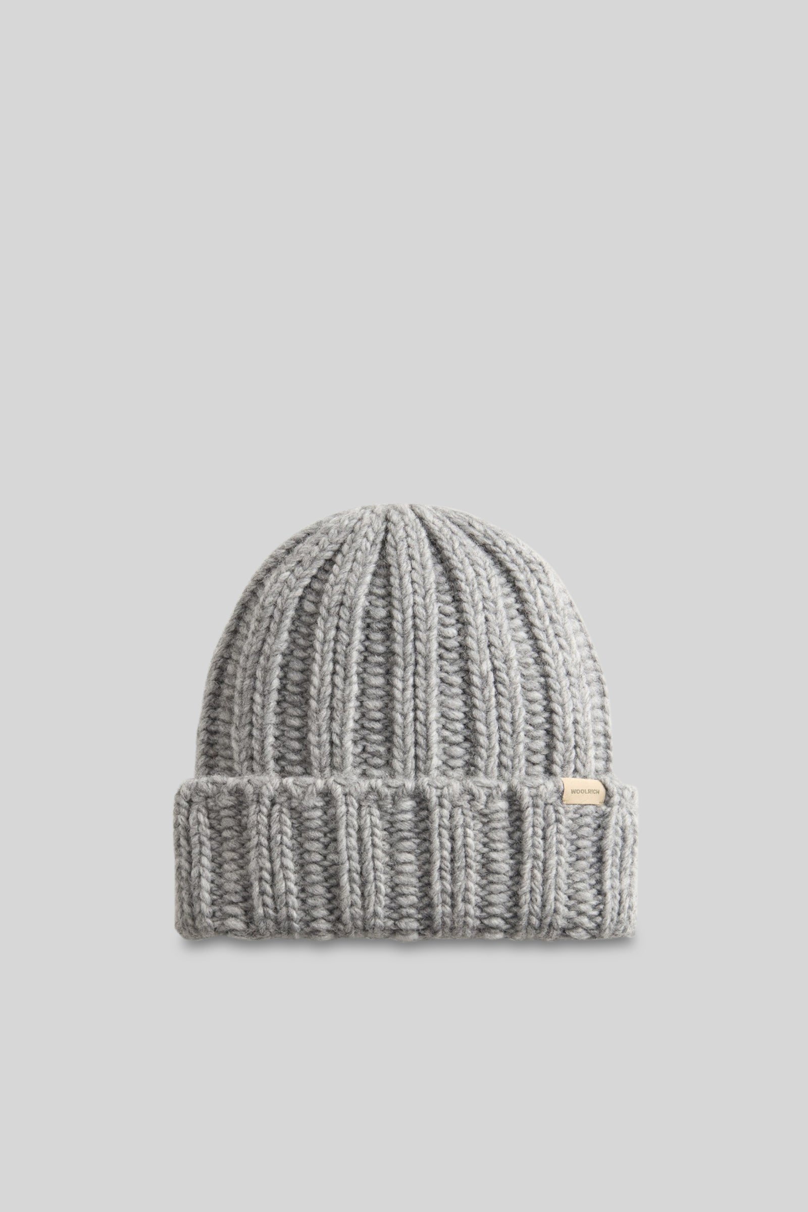 Woolrich Chunky Beanie Grigio Melange Unisex - 1