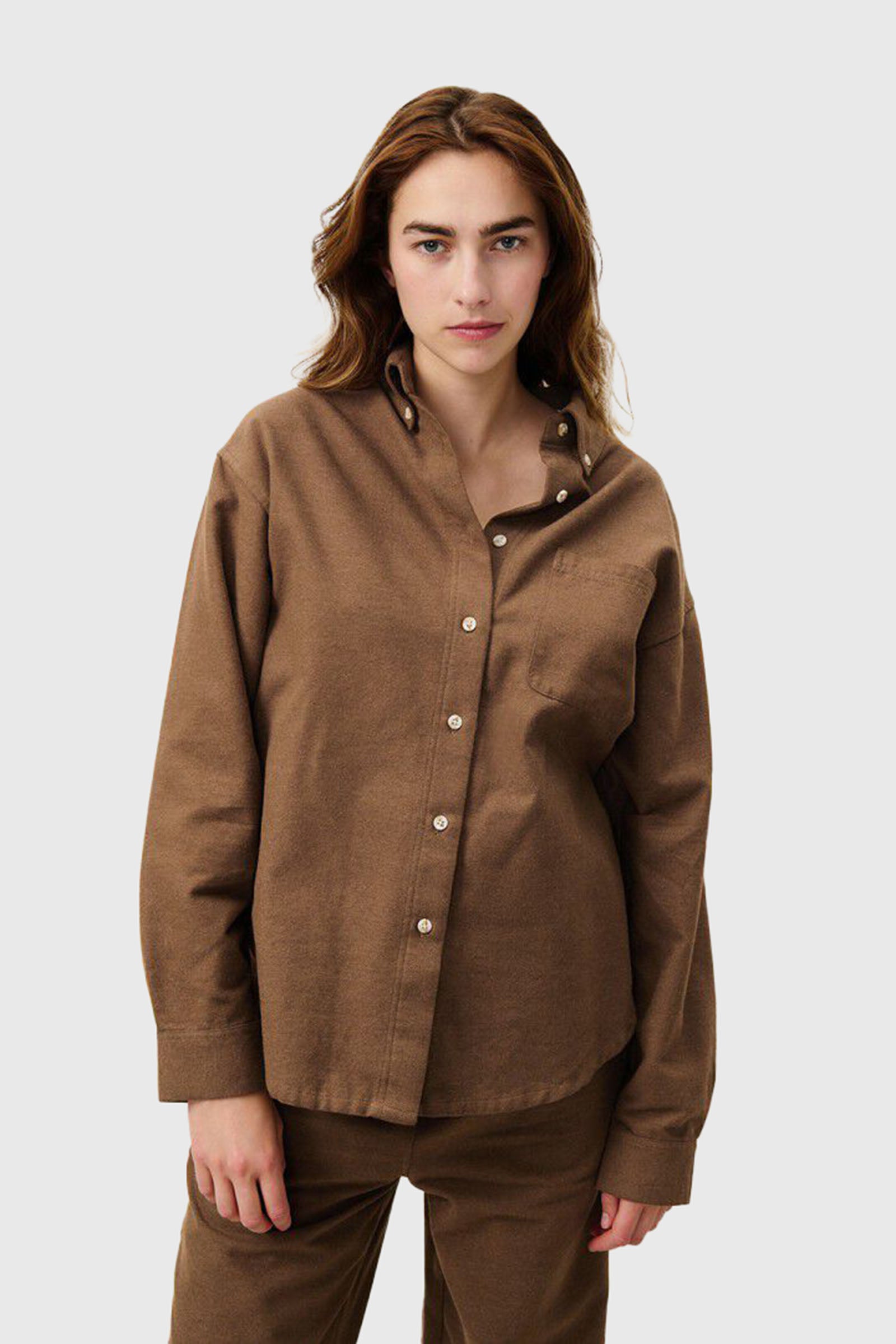 American Vintage Camicia Dakota Flanella Marrone Donna