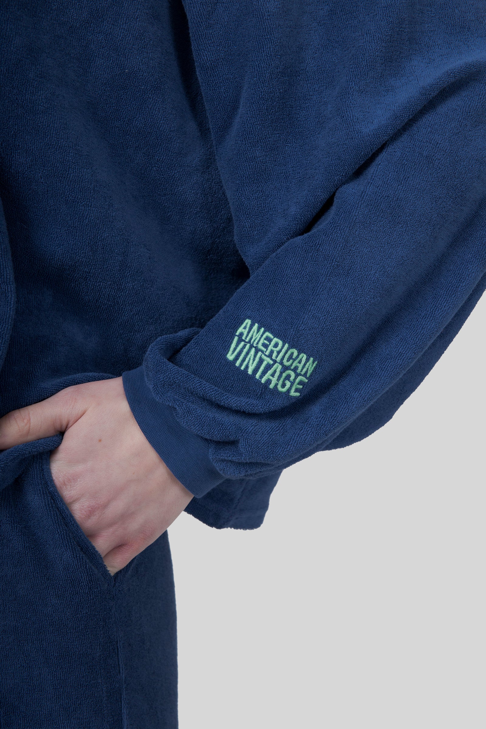American Vintage Felpa Fuxow Blu China Donna - 4