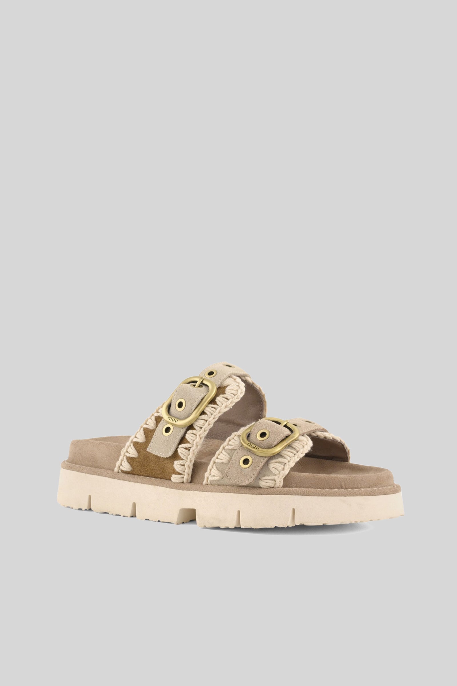 Mou Sandalo Bio Front Cut Beige Donna - 2