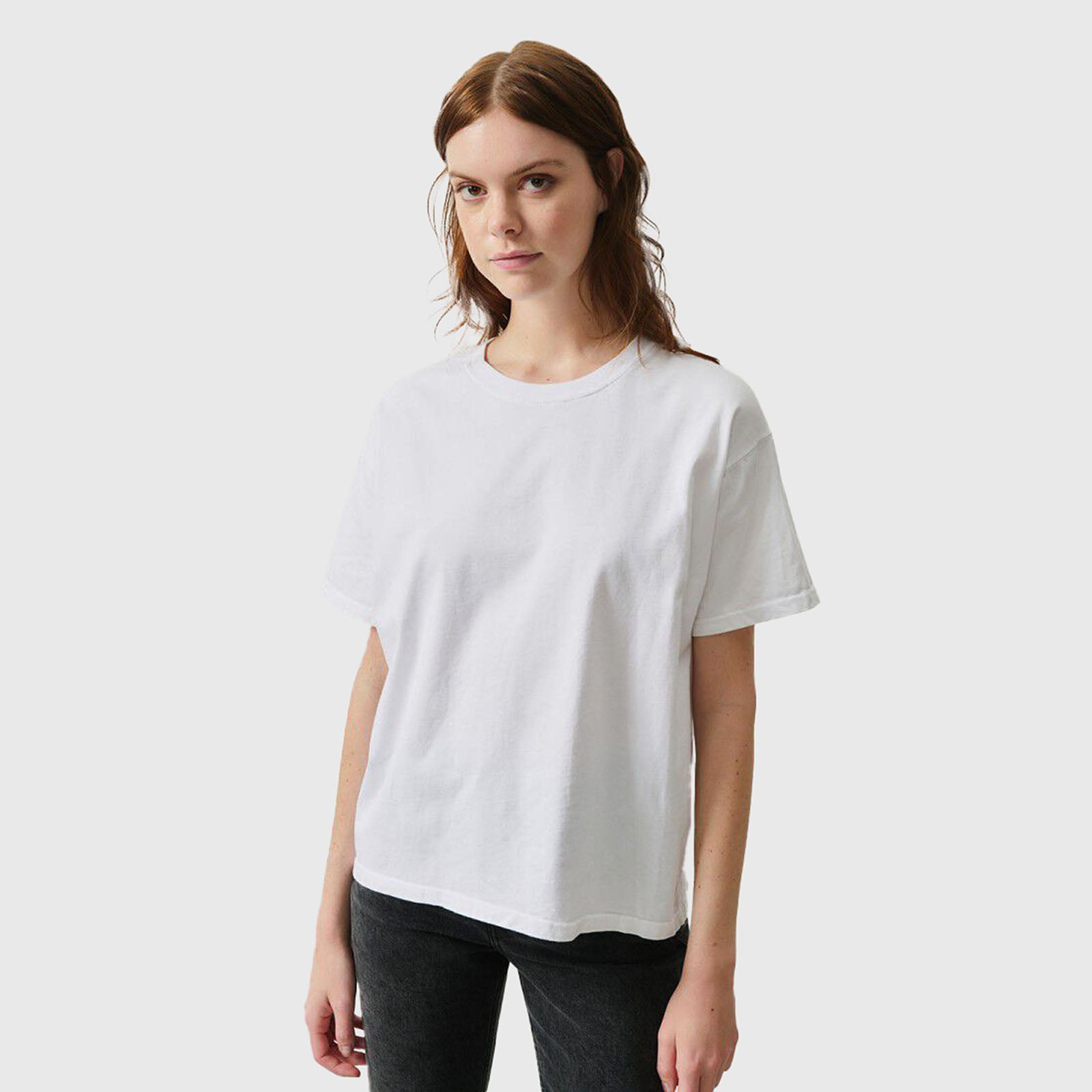 American Vintage T-shirt Fizvalley Bianco Donna - 6