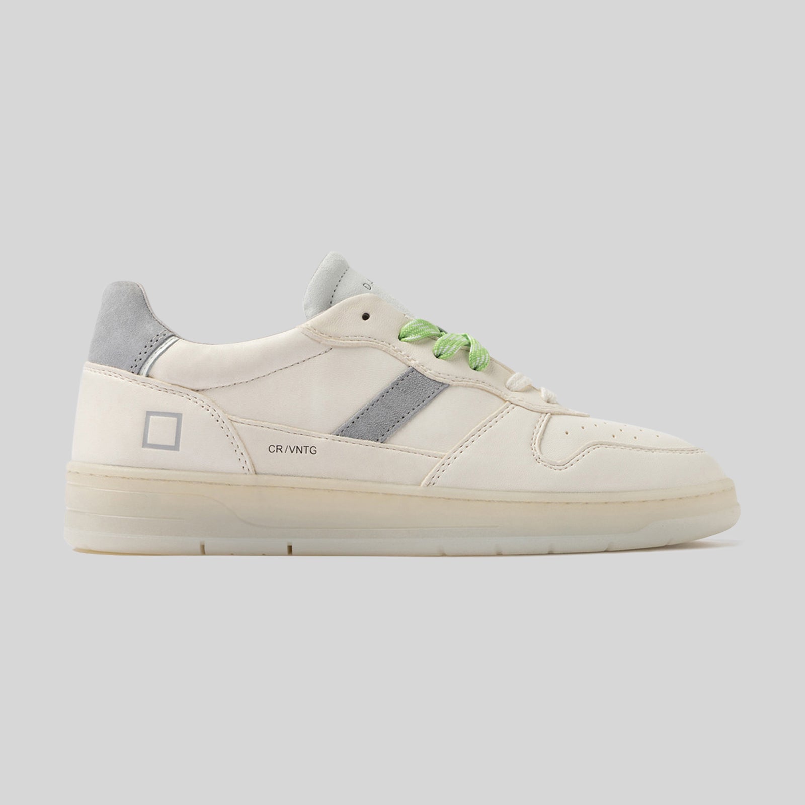D.a.t.e. Sneaker Court 2.0 Vintage Calf Bianco/grigio Uomo - 6