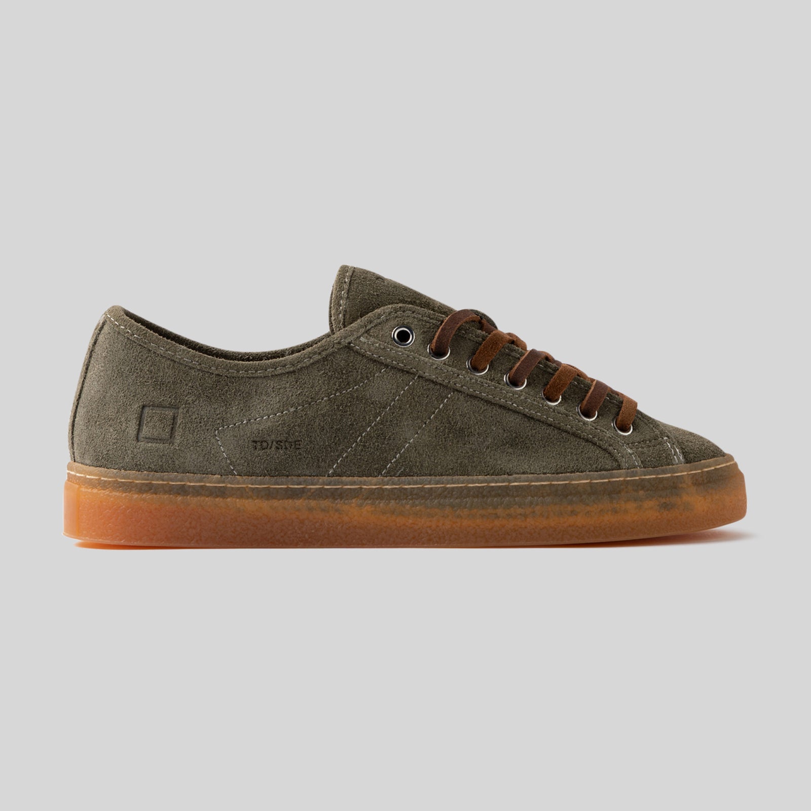 D.a.t.e. Sneaker Tender Suede Verde Militare Uomo - 5