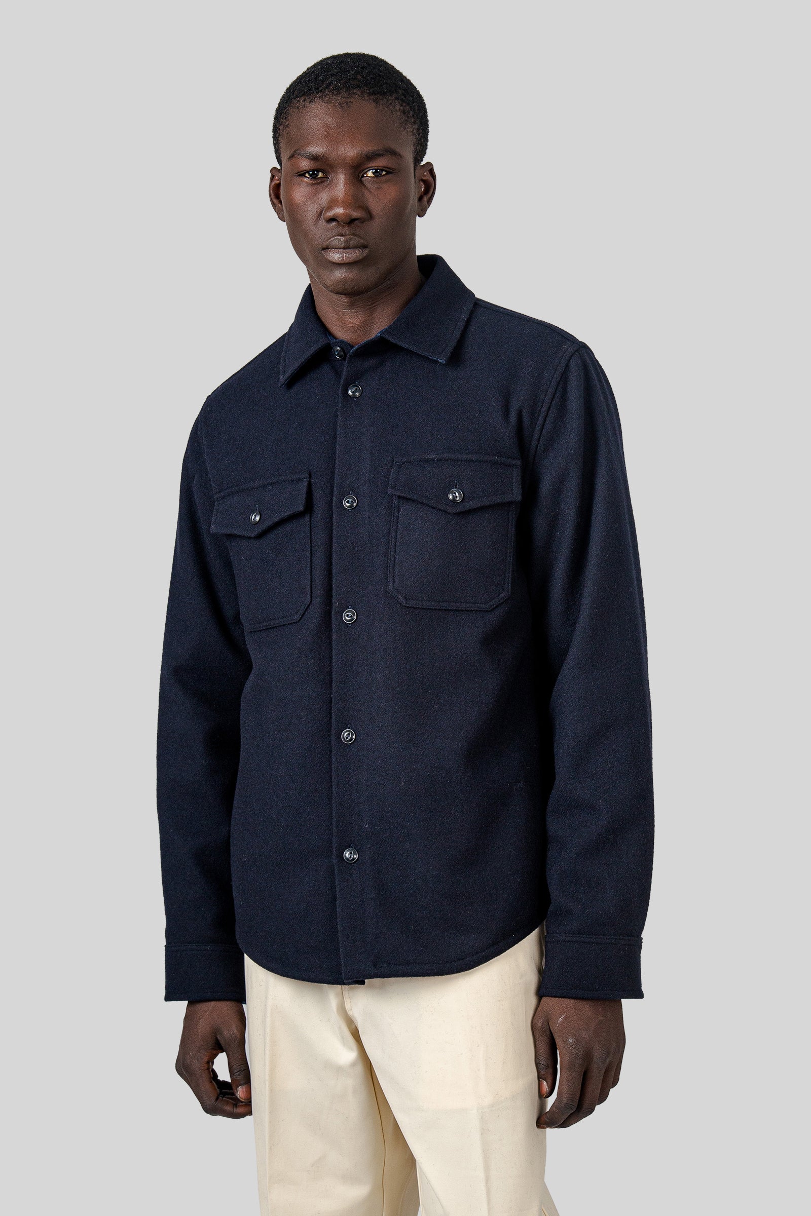 Woolrich Woolen Mills Ranger Overshirt Blu Uomo - 3