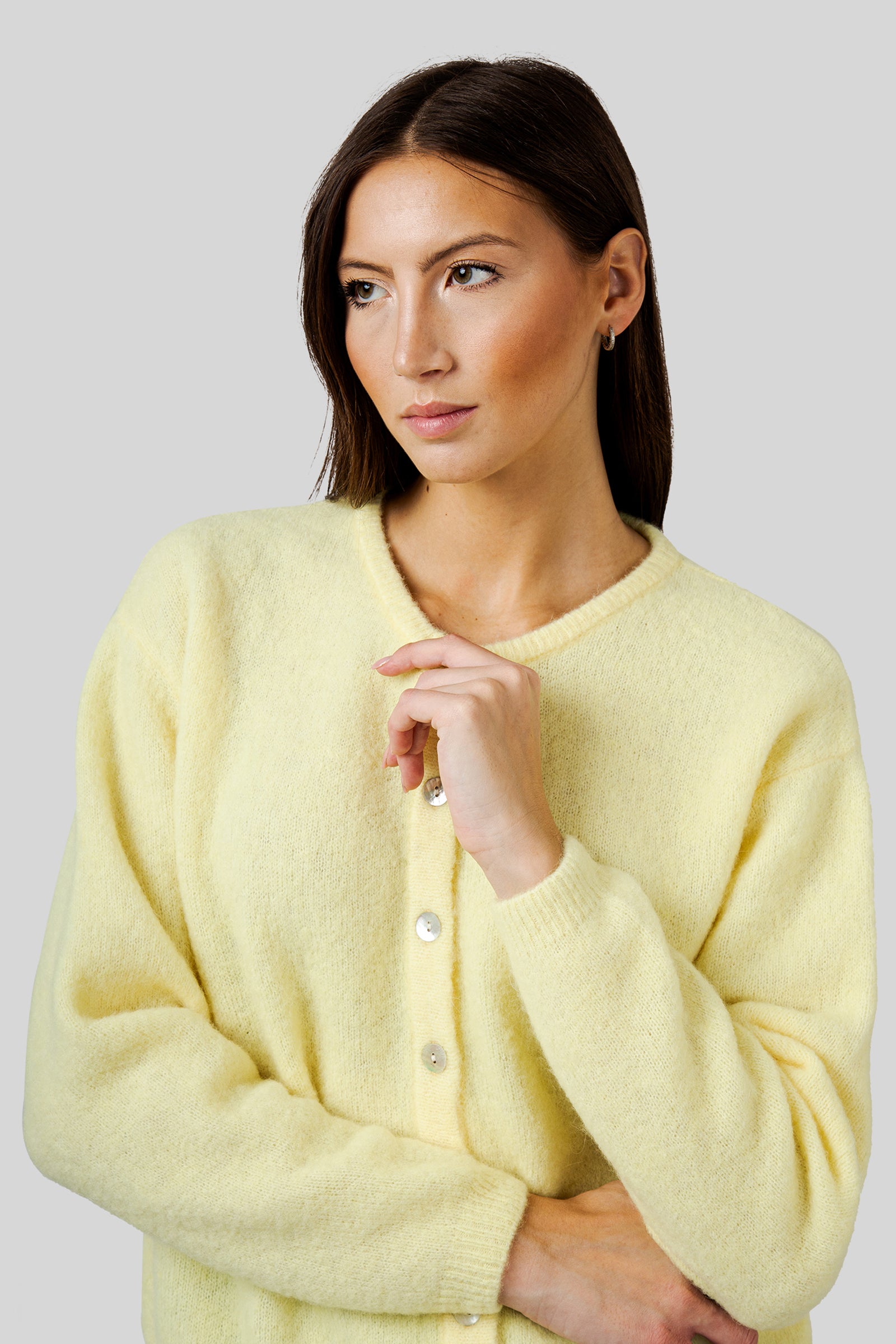 American Vintage Cardigan Vitow Giallo Donna - 1