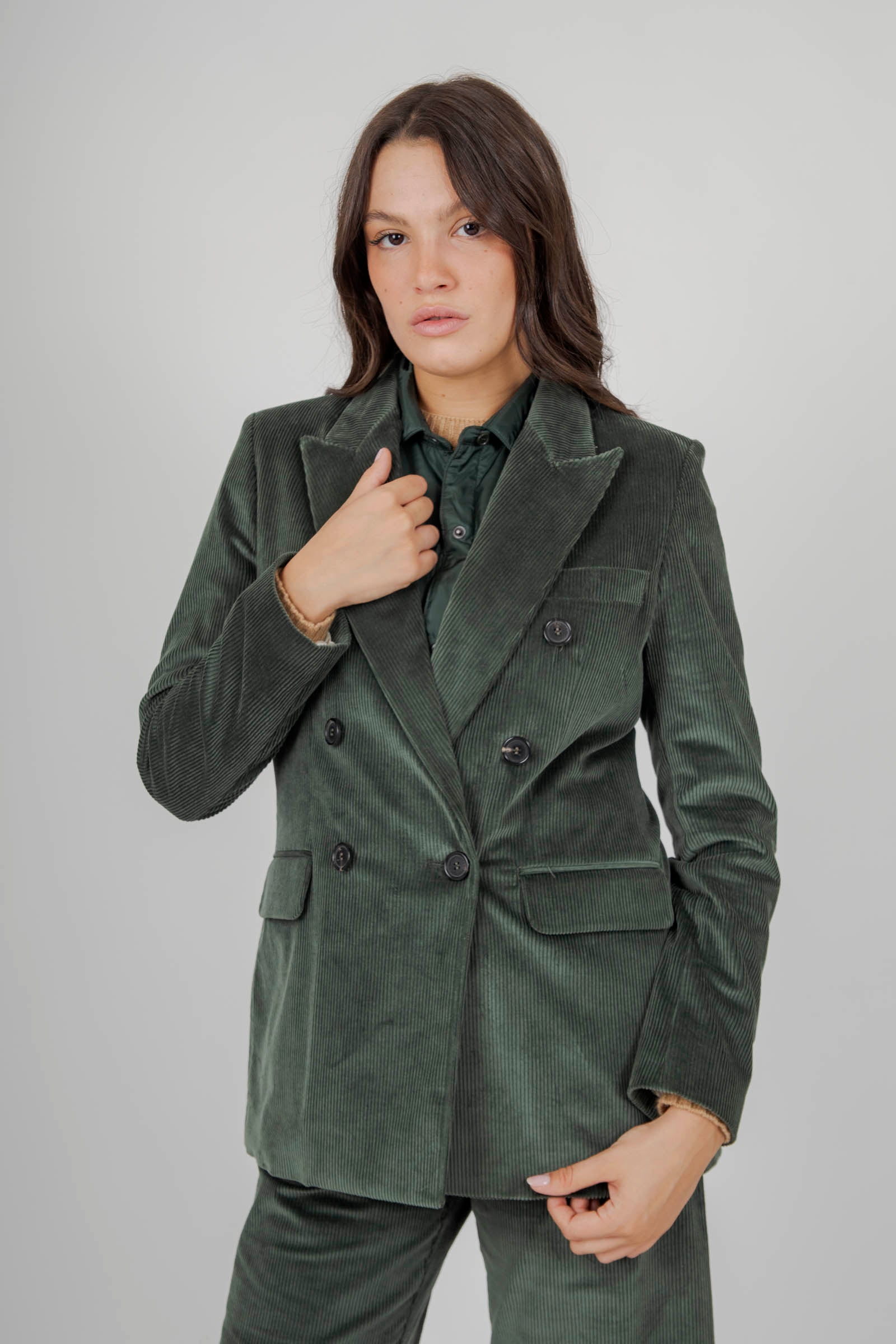 Department Five Giacca Ari Doppiopetto Verde Donna - 5