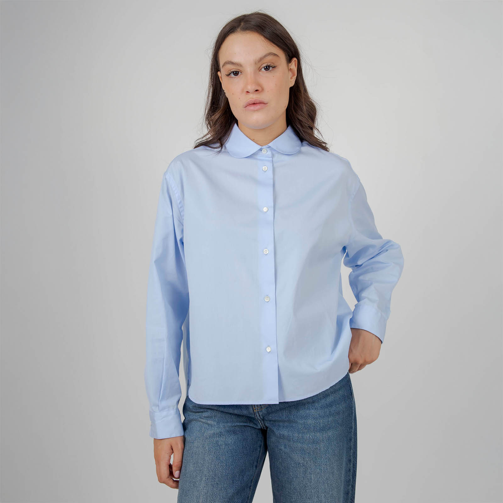 Aspesi Camicia Boxy Azzurro Donna - 7