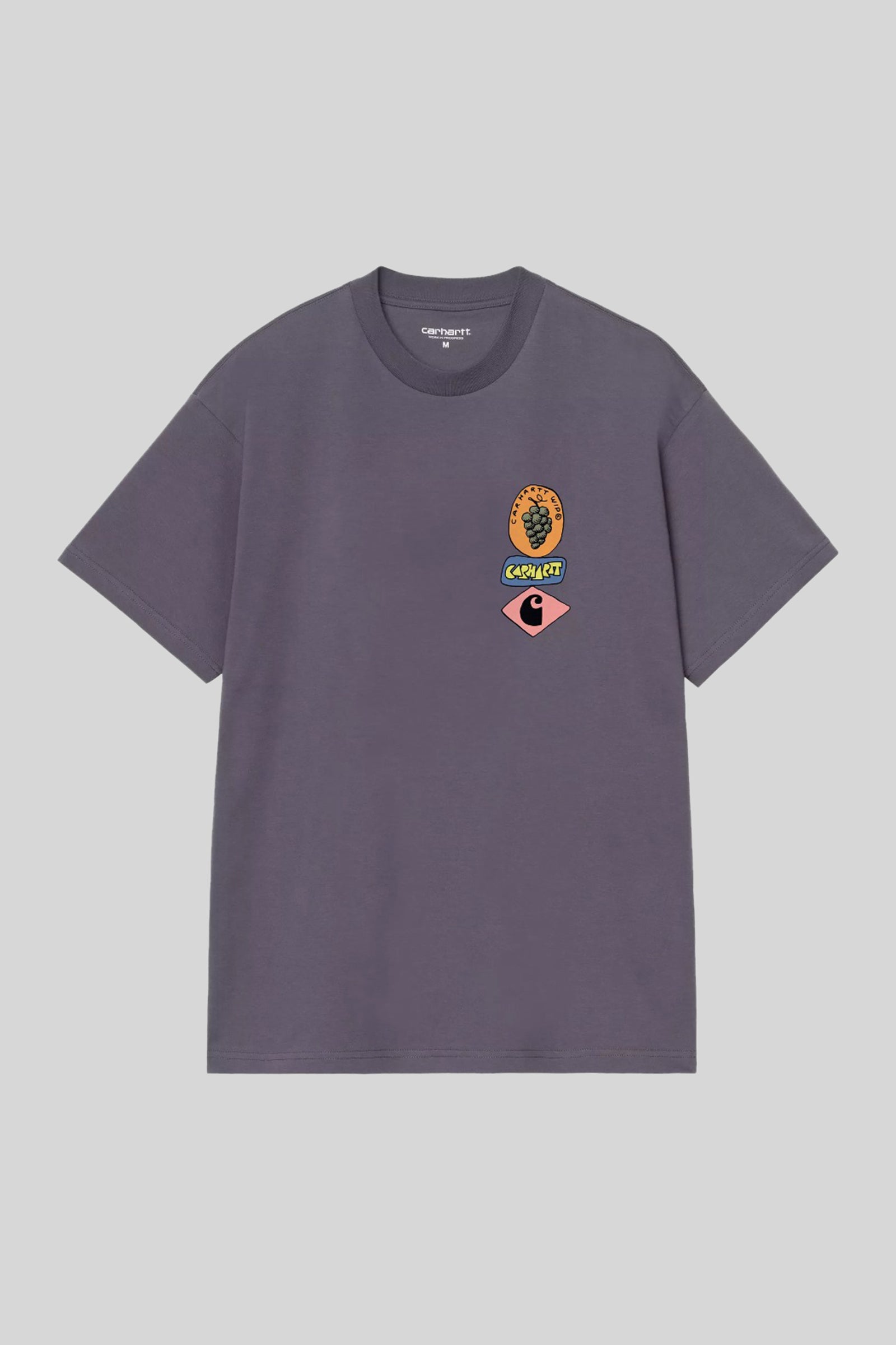 Carhartt Wip S/s Stacked Grapes T-shirt Organic Cotton Viola Uomo - 1