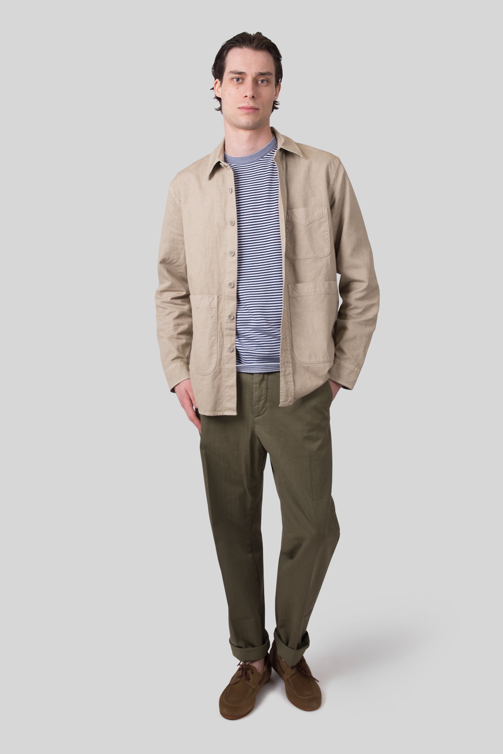 Aspesi Overshirt Utility Beige Uomo - 2