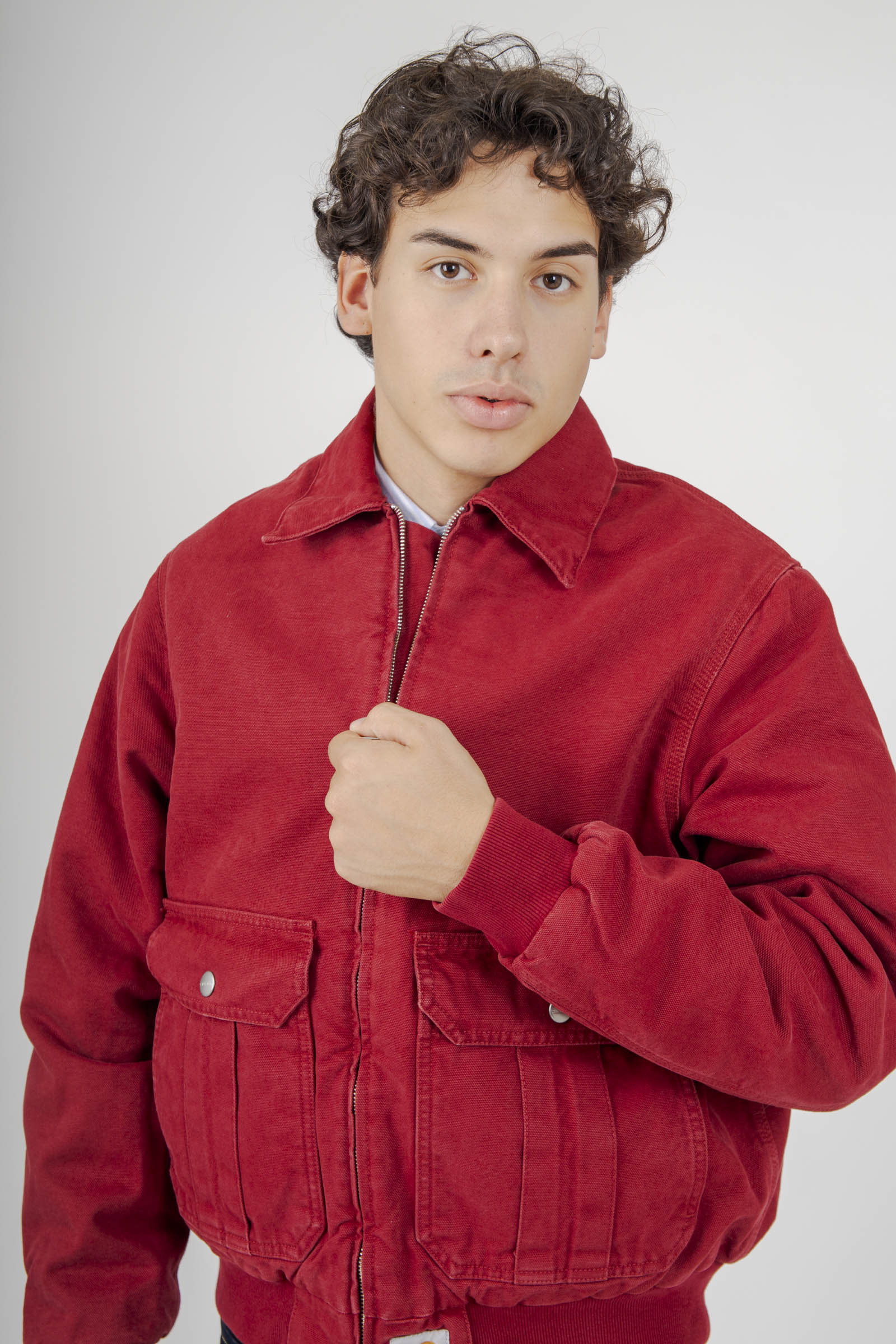 Carhartt Wip Stanton Jacket Rosso Uomo - 6